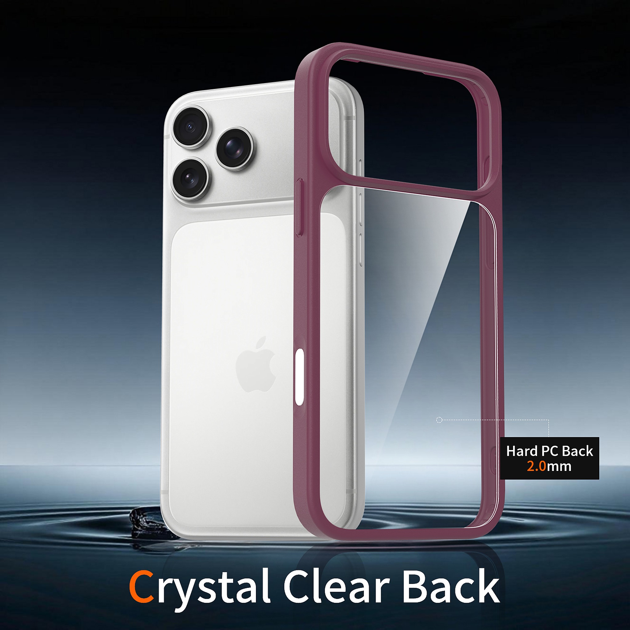 SendaFit Clear Two-in-One Touch Camera-Button Case for iPhone 18 Pro Max (Fits iPhone 17 Pro Max) detail 48