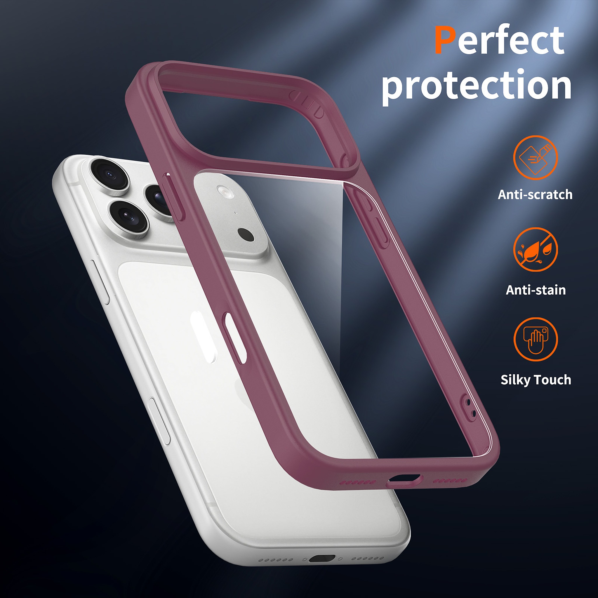 SendaFit Clear Two-in-One Touch Camera-Button Case for iPhone 18 Pro Max (Fits iPhone 17 Pro Max) detail 49