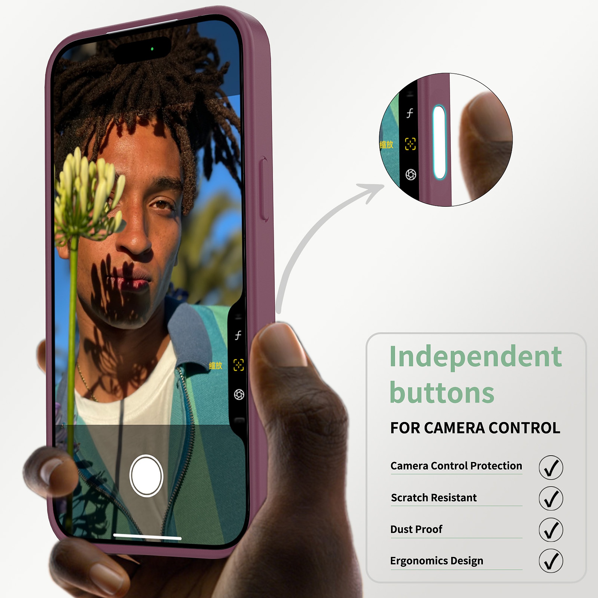 SendaFit Clear Two-in-One Touch Camera-Button Case for iPhone 18 Pro Max (Fits iPhone 17 Pro Max) detail 51