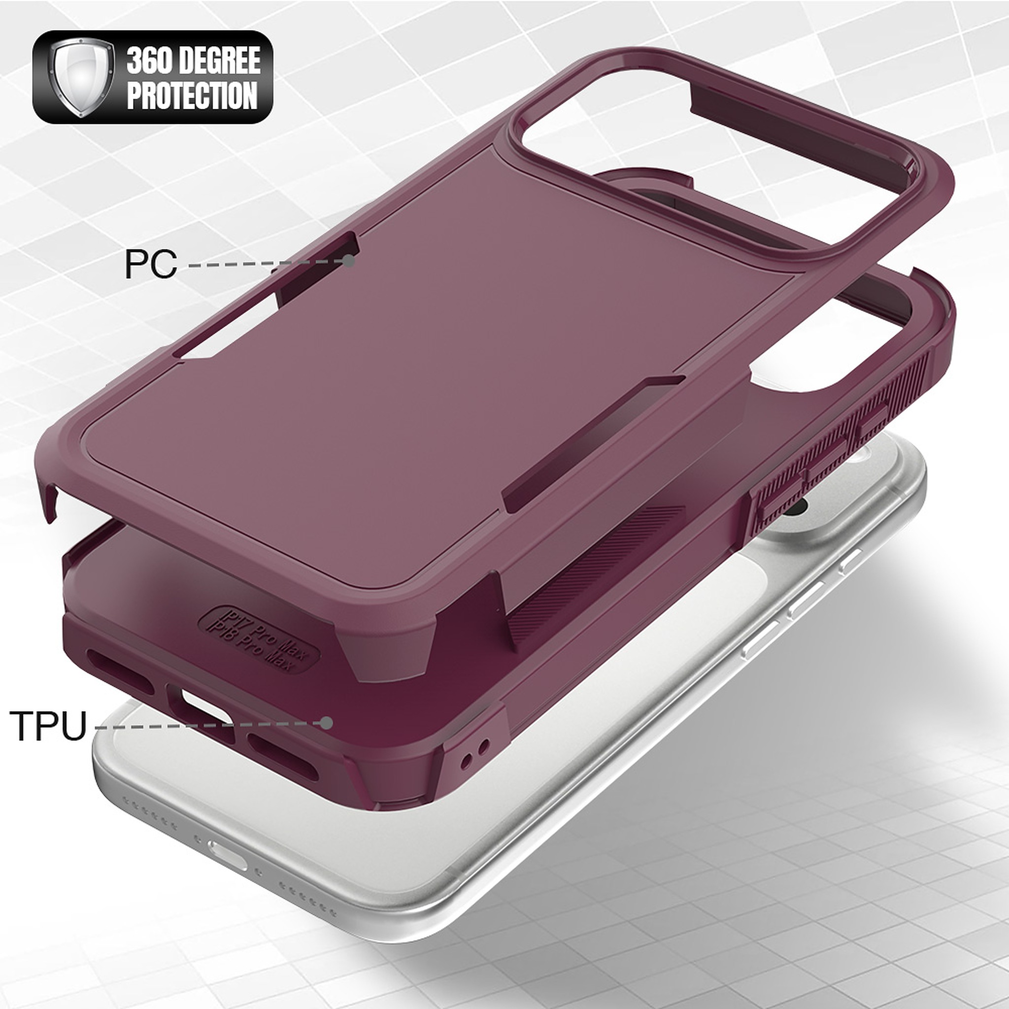 SendaFit Rugged Dual-Layer Case for iPhone 18 Pro Max (Fits iPhone 17 Pro Max) detail 12