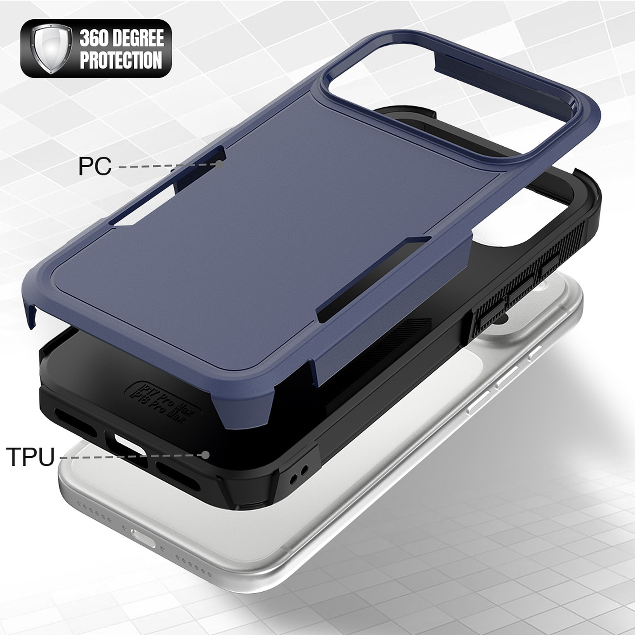 SendaFit Rugged Dual-Layer Case for iPhone 18 Pro Max (Fits iPhone 17 Pro Max) detail 7