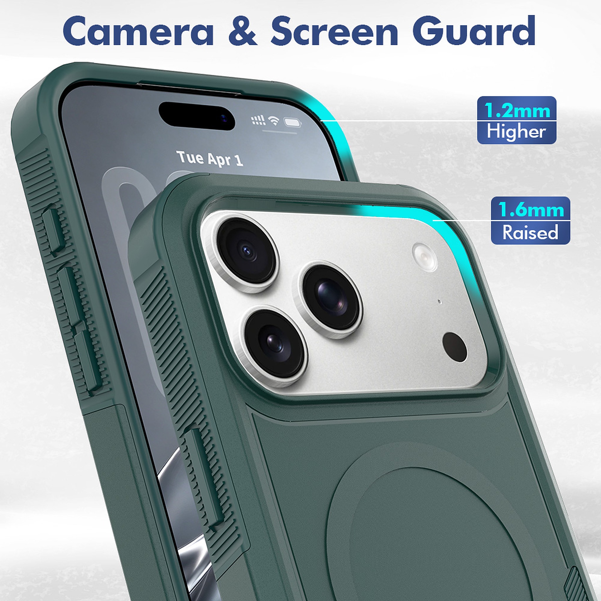 SendaFit Rugged Dual-Layer MagSafe Case for iPhone 18 Pro Max (Fits iPhone 17 Pro Max) detail 1