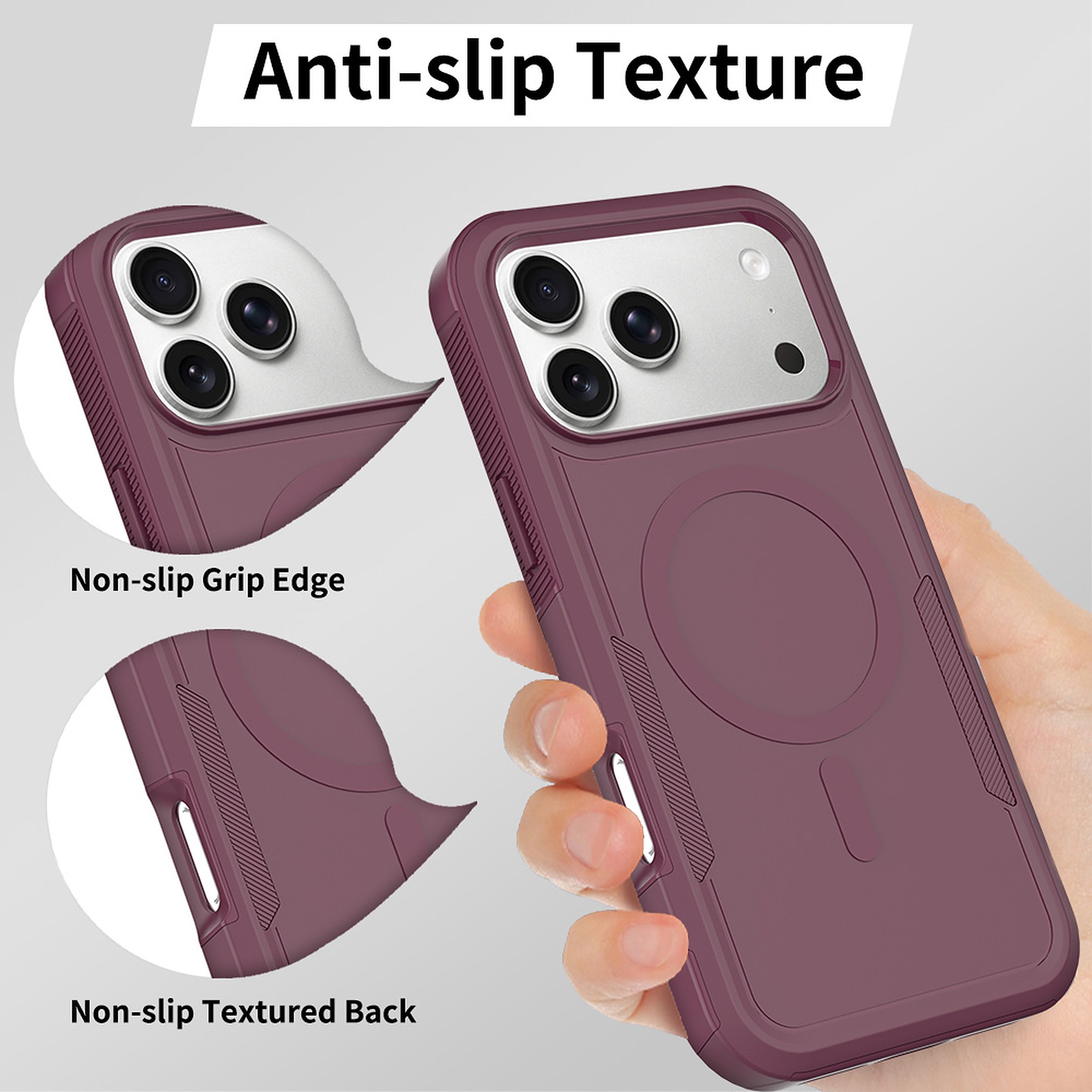 SendaFit Rugged Dual-Layer MagSafe Case for iPhone 18 Pro Max (Fits iPhone 17 Pro Max) detail 17