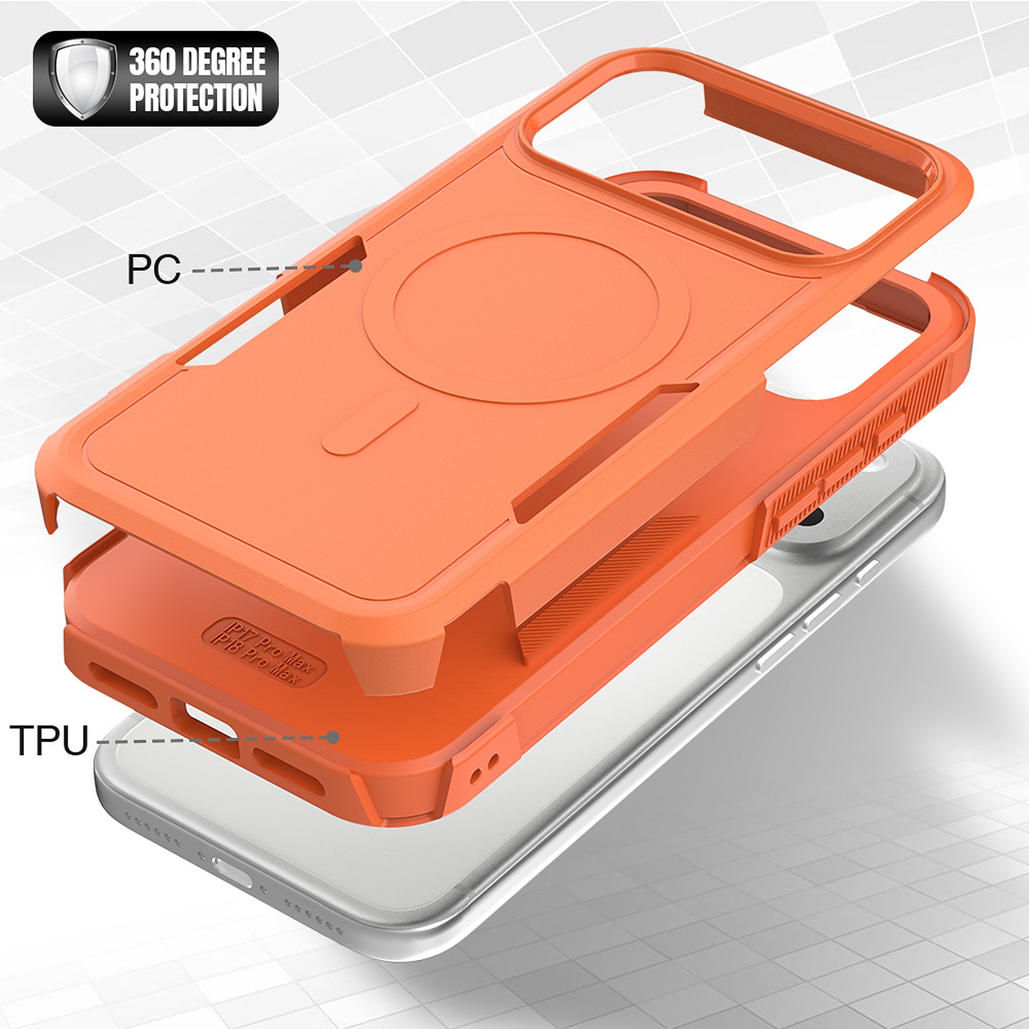 SendaFit Rugged Dual-Layer MagSafe Case for iPhone 18 Pro Max (Fits iPhone 17 Pro Max) detail 20