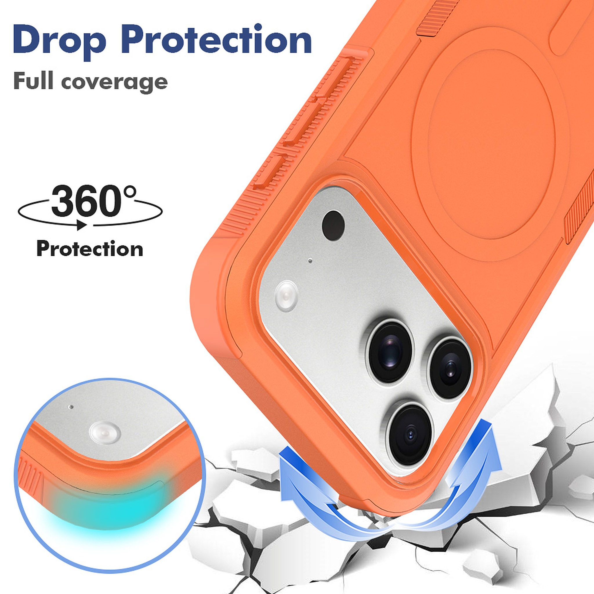 SendaFit Rugged Dual-Layer MagSafe Case for iPhone 18 Pro Max (Fits iPhone 17 Pro Max) detail 22