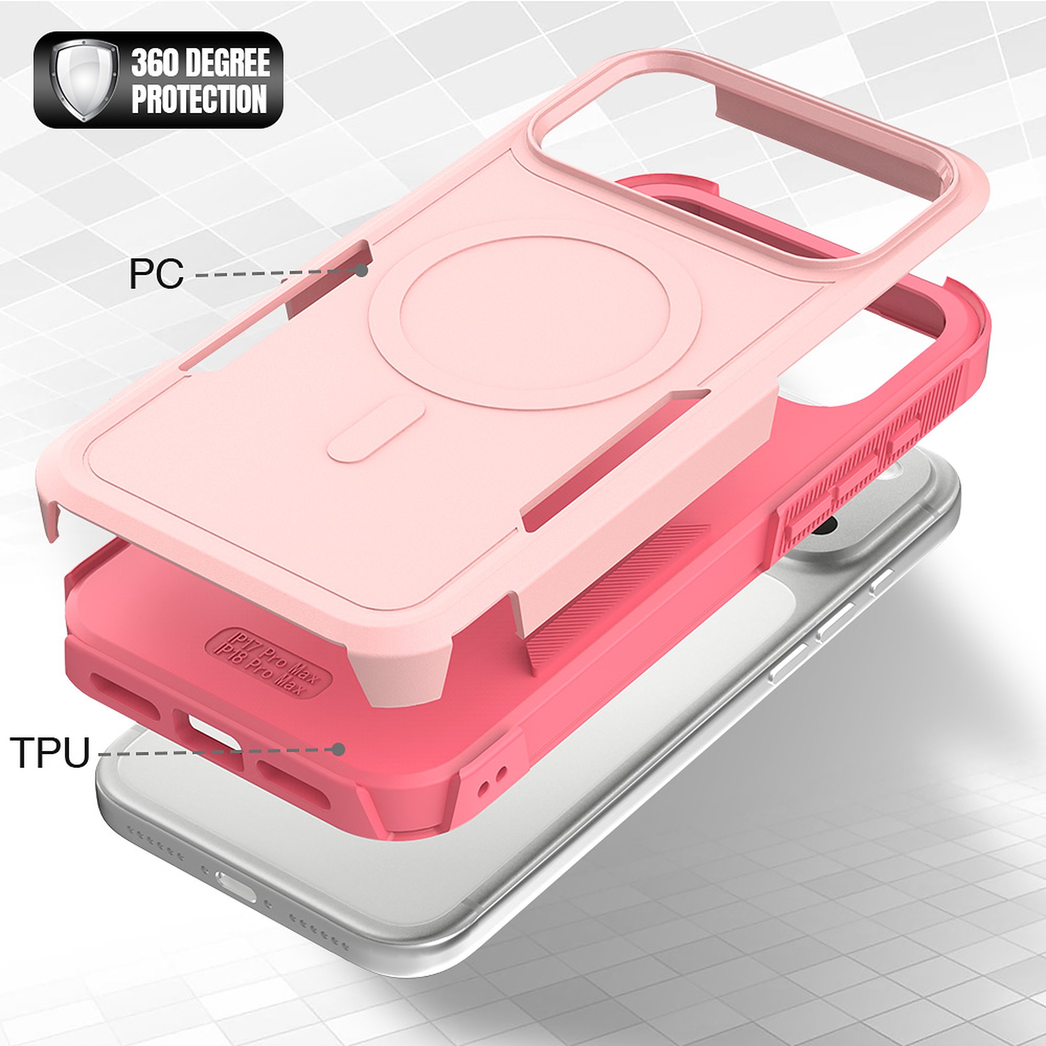 SendaFit Rugged Dual-Layer MagSafe Case for iPhone 18 Pro Max (Fits iPhone 17 Pro Max) detail 32