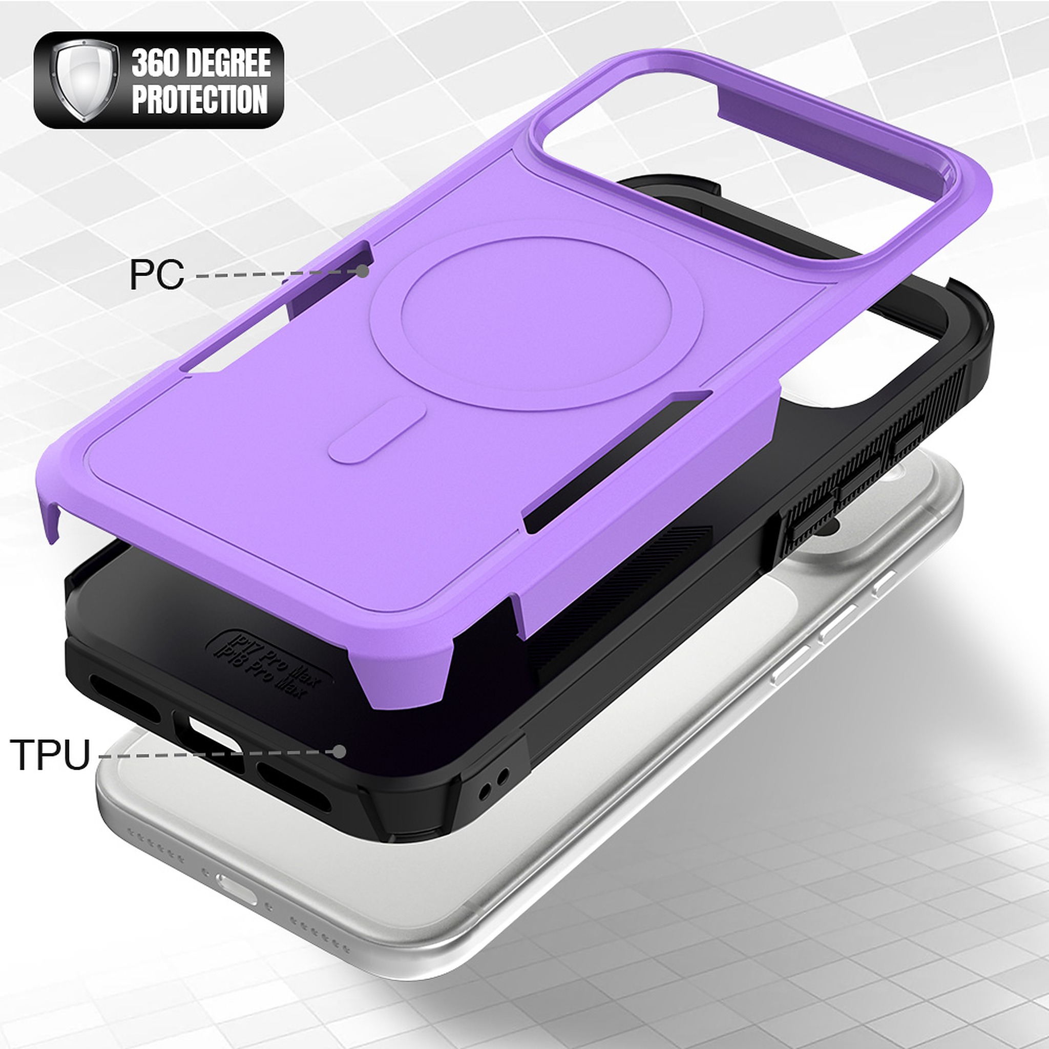 SendaFit Rugged Dual-Layer MagSafe Case for iPhone 18 Pro Max (Fits iPhone 17 Pro Max) detail 38