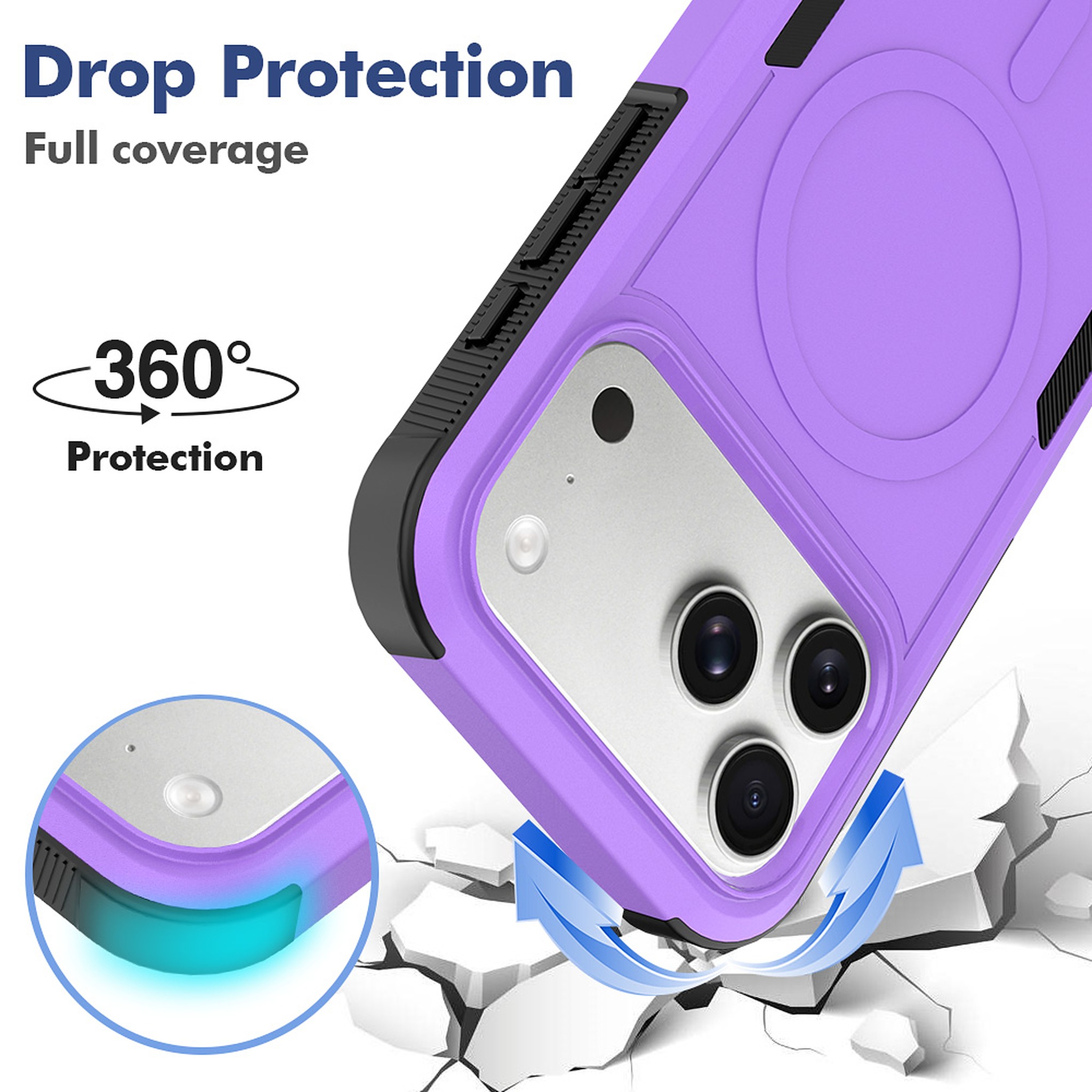 SendaFit Rugged Dual-Layer MagSafe Case for iPhone 18 Pro Max (Fits iPhone 17 Pro Max) detail 40