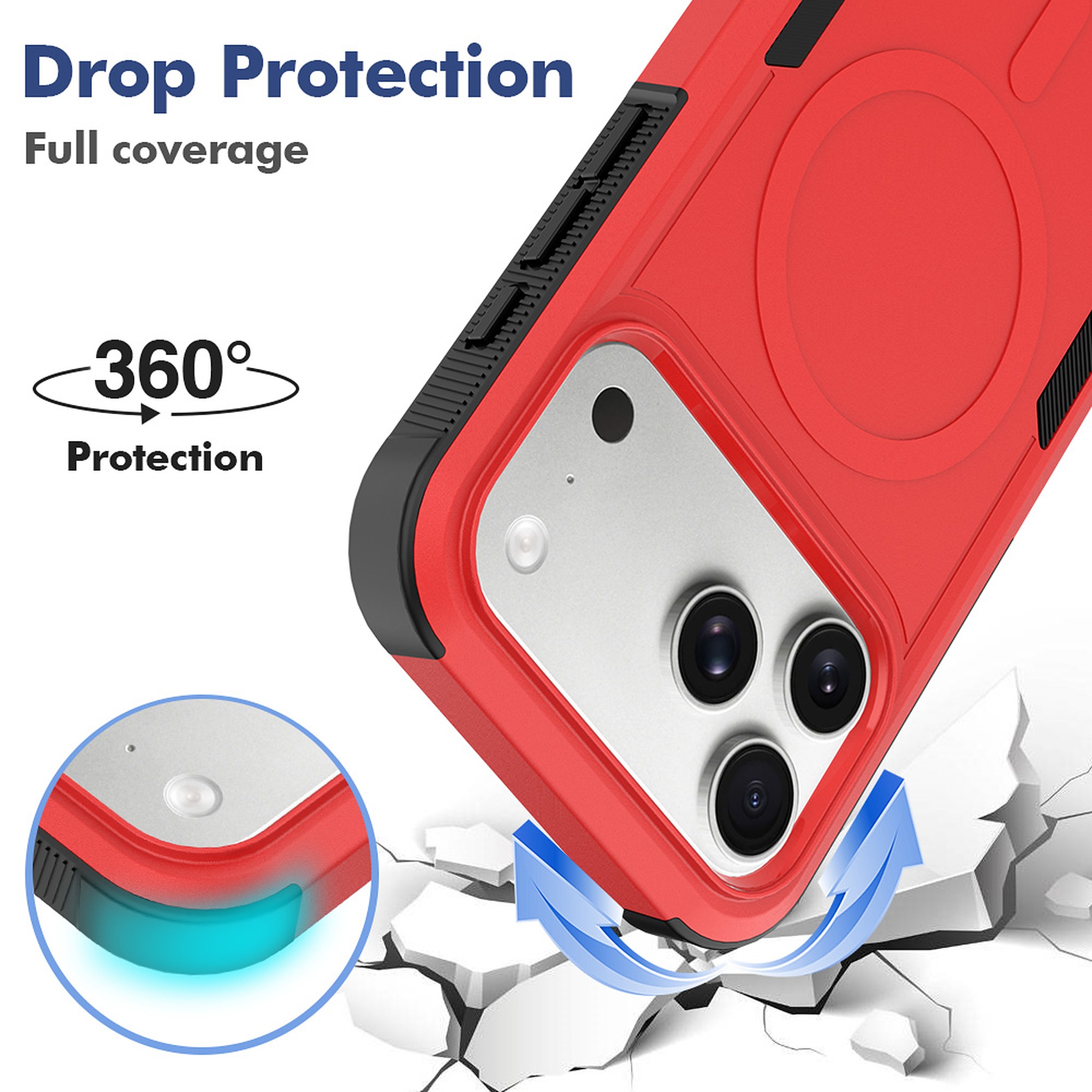 SendaFit Rugged Dual-Layer MagSafe Case for iPhone 18 Pro Max (Fits iPhone 17 Pro Max) detail 46
