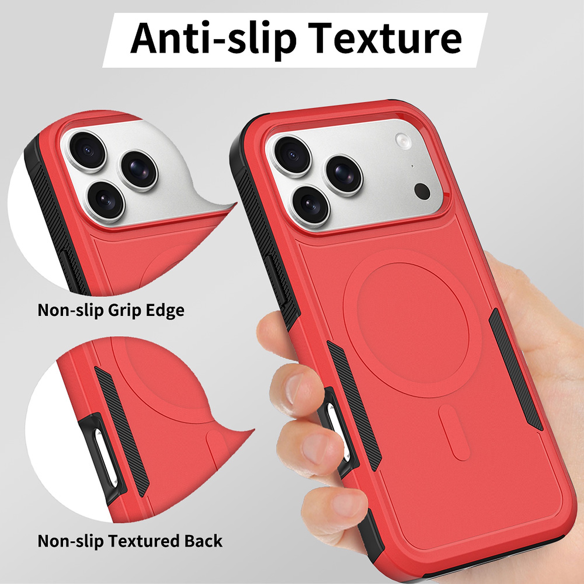 SendaFit Rugged Dual-Layer MagSafe Case for iPhone 18 Pro Max (Fits iPhone 17 Pro Max) detail 47