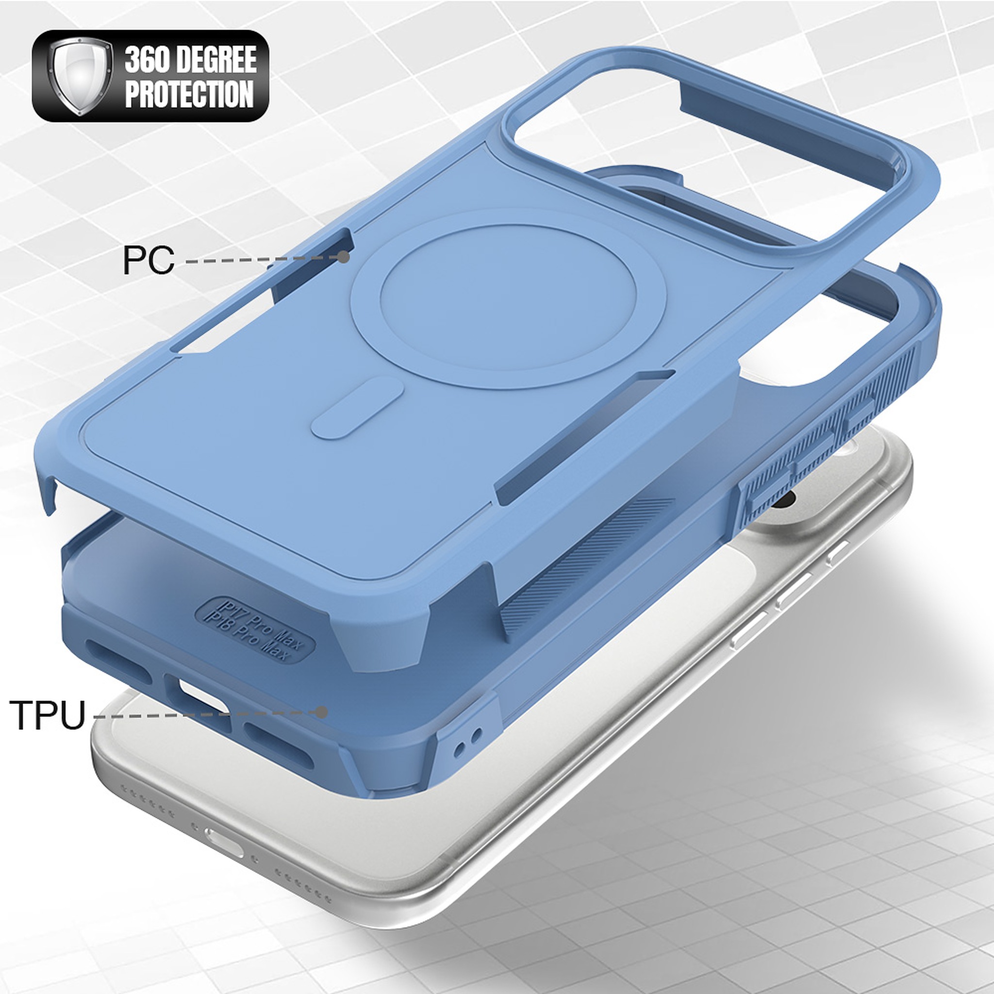 SendaFit Rugged Dual-Layer MagSafe Case for iPhone 18 Pro Max (Fits iPhone 17 Pro Max) detail 56
