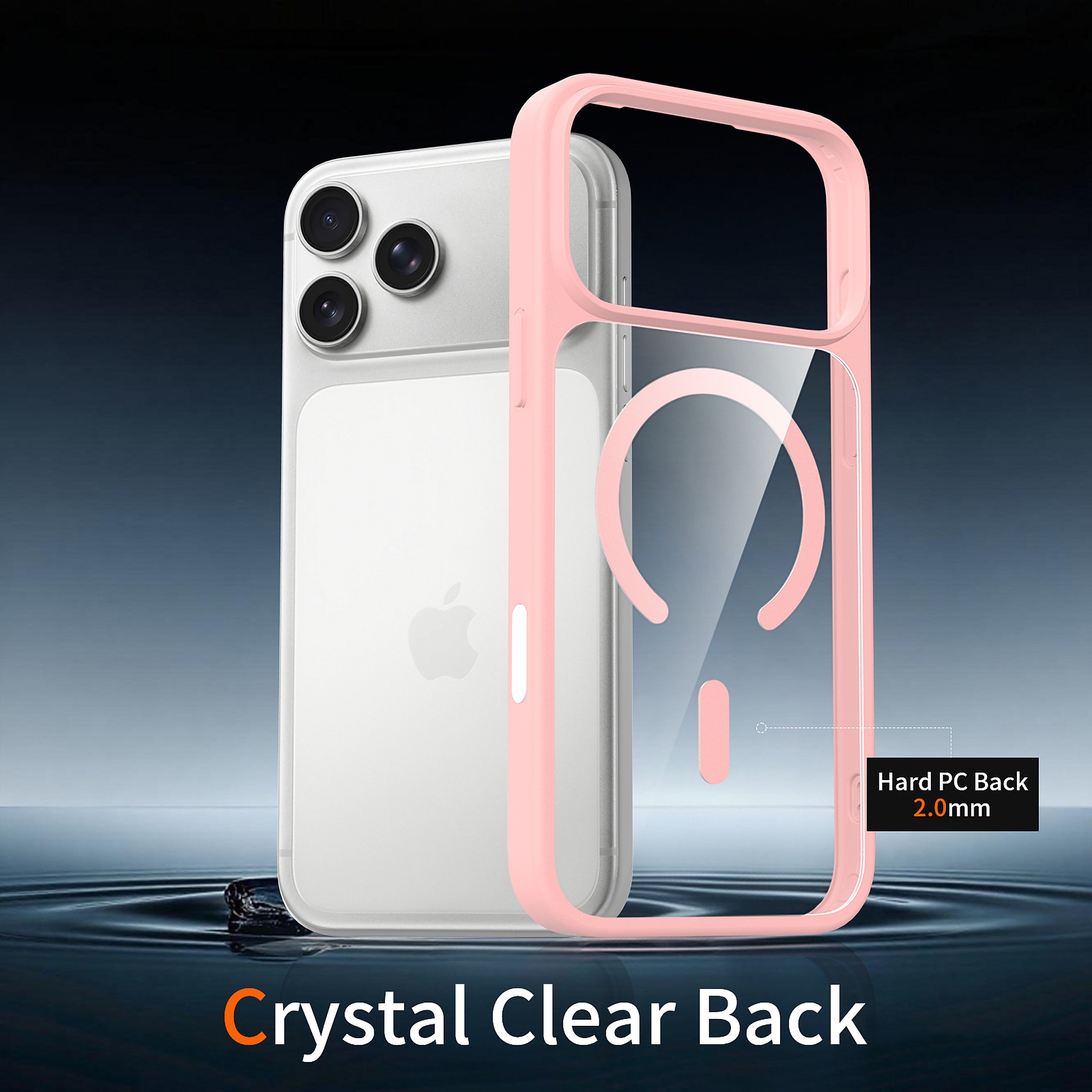 SendaFit Clear Two-in-One Touch Camera-Button MagSafe Case for iPhone 18 Pro Max (Fits iPhone 17 Pro Max) detail 12