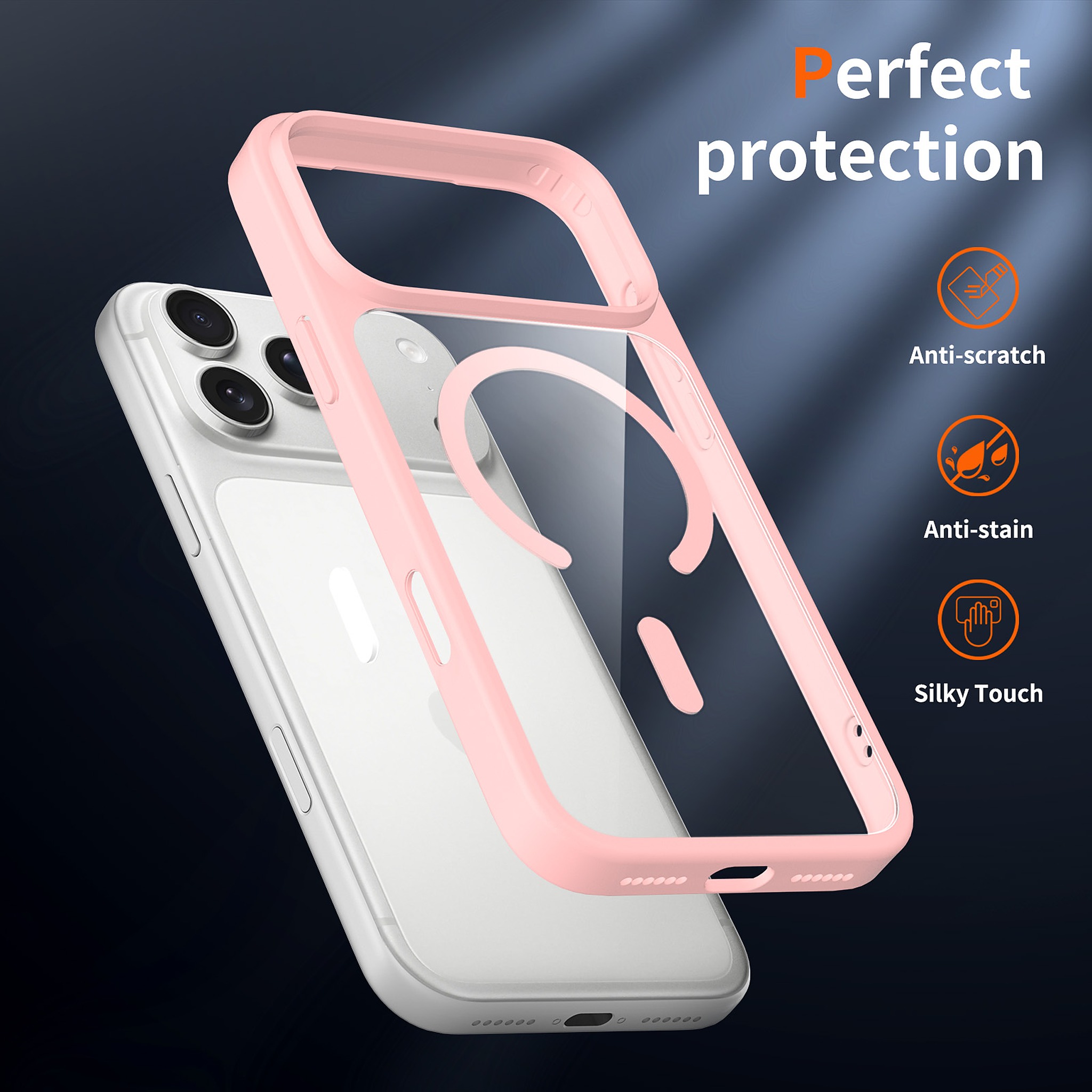 SendaFit Clear Two-in-One Touch Camera-Button MagSafe Case for iPhone 18 Pro Max (Fits iPhone 17 Pro Max) detail 14