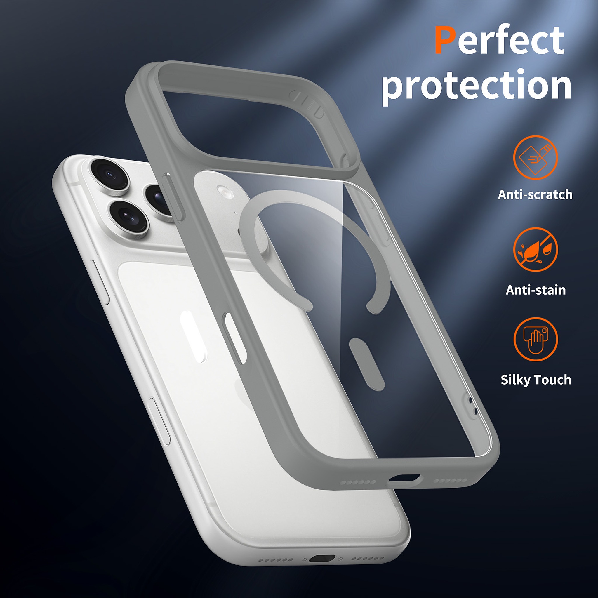 SendaFit Clear Two-in-One Touch Camera-Button MagSafe Case for iPhone 18 Pro Max (Fits iPhone 17 Pro Max) detail 19