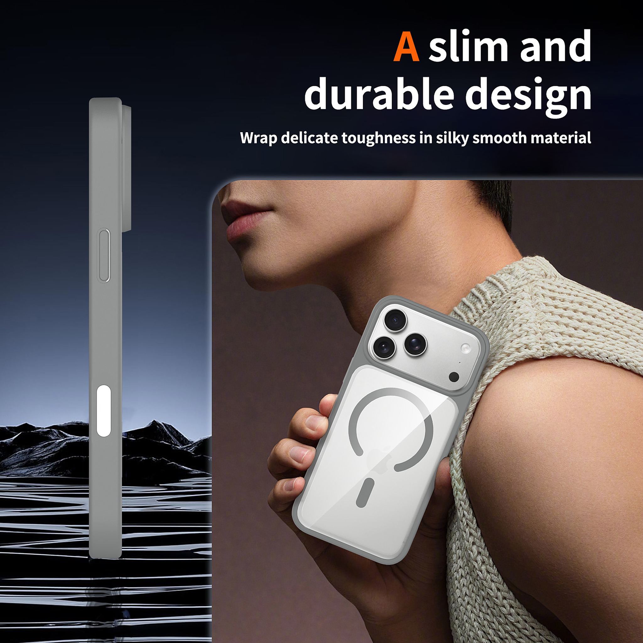 SendaFit Clear Two-in-One Touch Camera-Button MagSafe Case for iPhone 18 Pro Max (Fits iPhone 17 Pro Max) detail 21