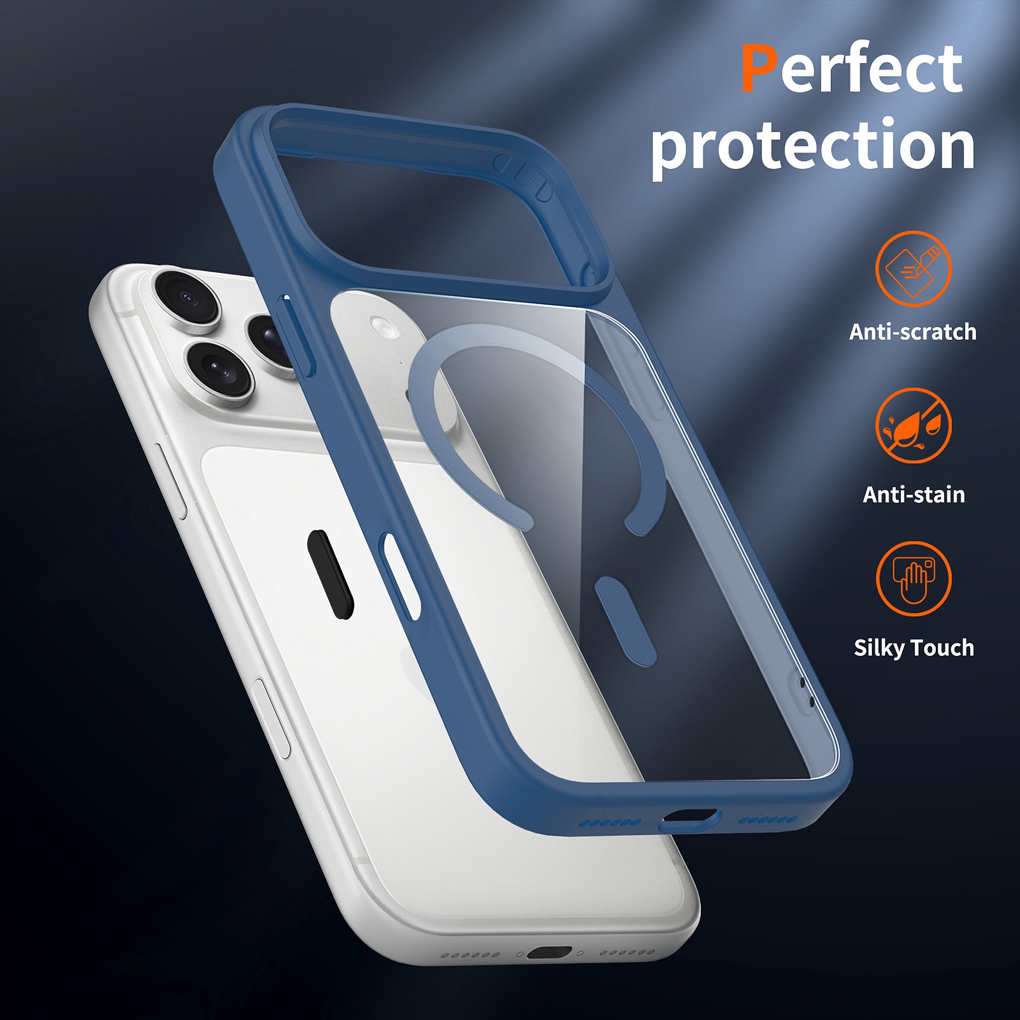 SendaFit Clear Two-in-One Touch Camera-Button MagSafe Case for iPhone 18 Pro Max (Fits iPhone 17 Pro Max) detail 25