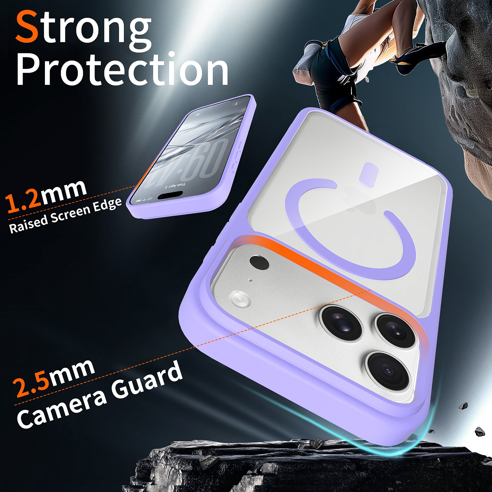 SendaFit Clear Two-in-One Touch Camera-Button MagSafe Case for iPhone 18 Pro Max (Fits iPhone 17 Pro Max) detail 28