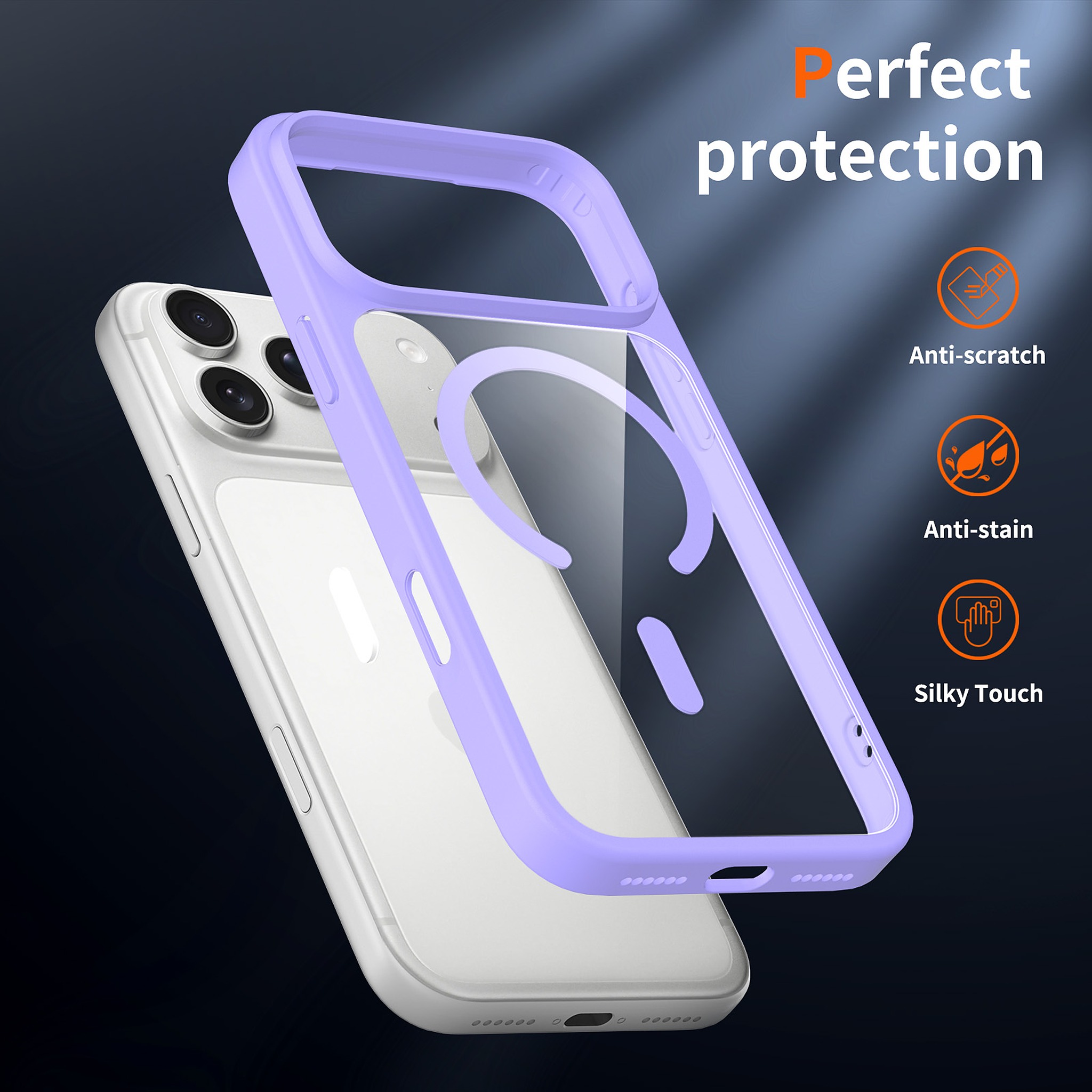 SendaFit Clear Two-in-One Touch Camera-Button MagSafe Case for iPhone 18 Pro Max (Fits iPhone 17 Pro Max) detail 30