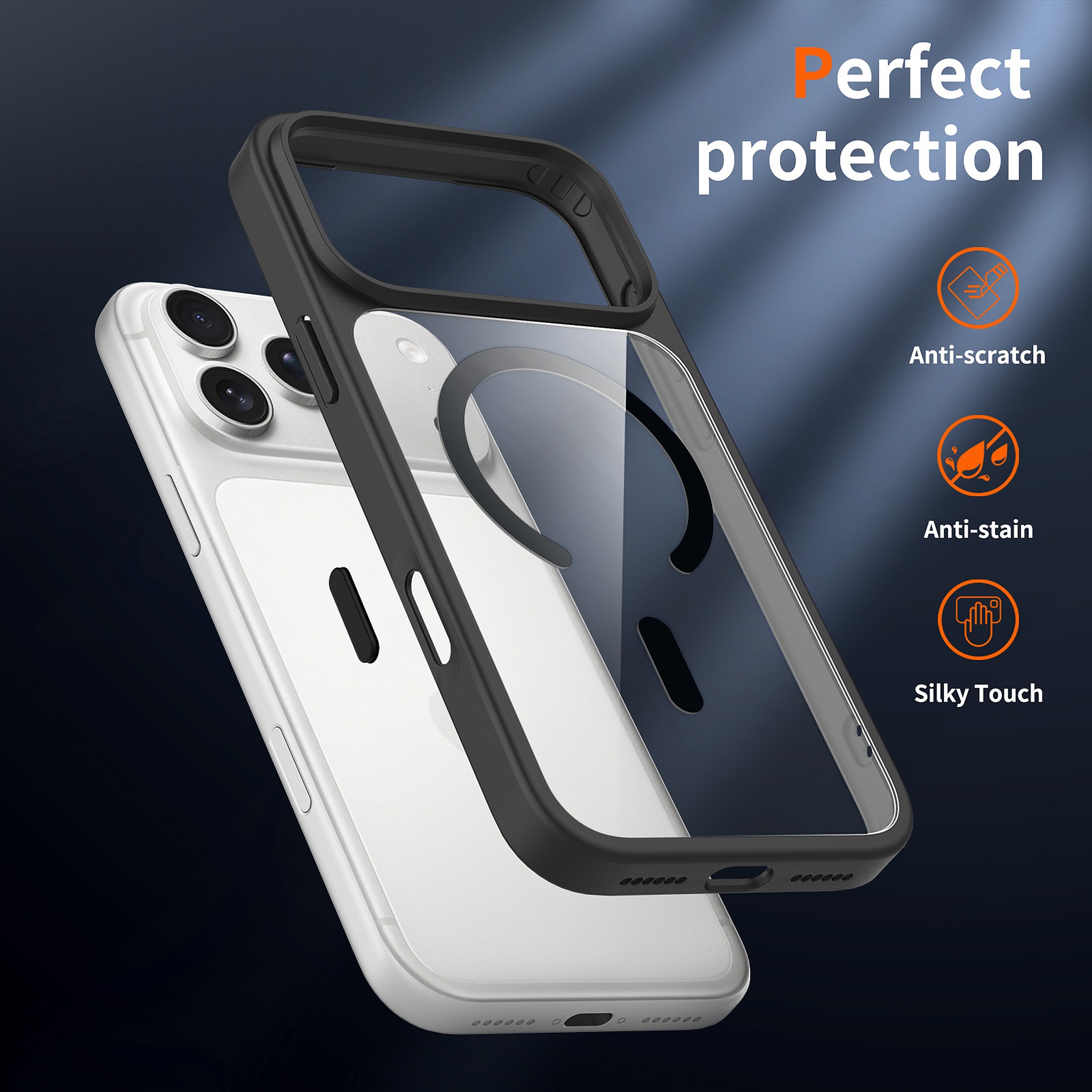 SendaFit Clear Two-in-One Touch Camera-Button MagSafe Case for iPhone 18 Pro Max (Fits iPhone 17 Pro Max) detail 33