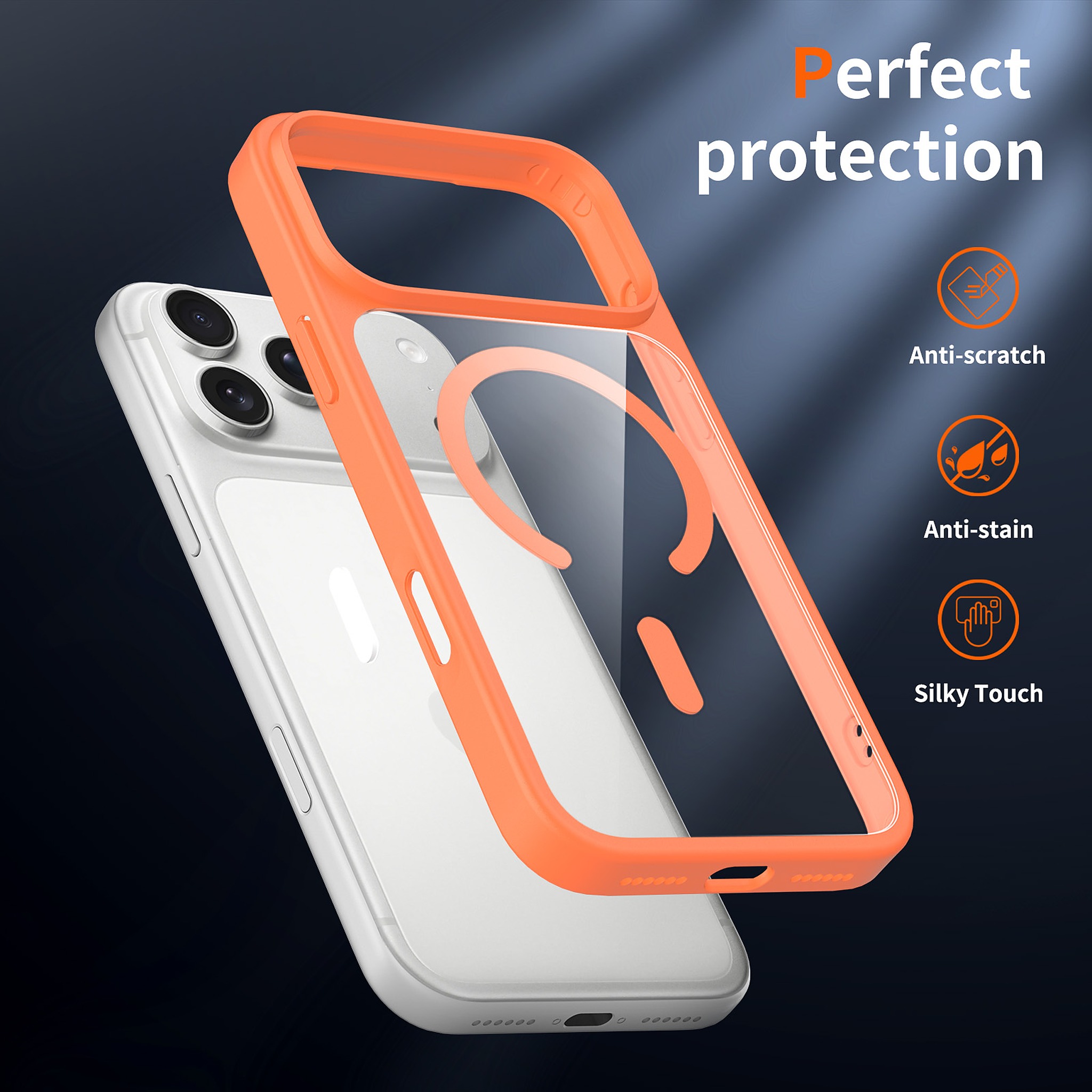 SendaFit Clear Two-in-One Touch Camera-Button MagSafe Case for iPhone 18 Pro Max (Fits iPhone 17 Pro Max) detail 36
