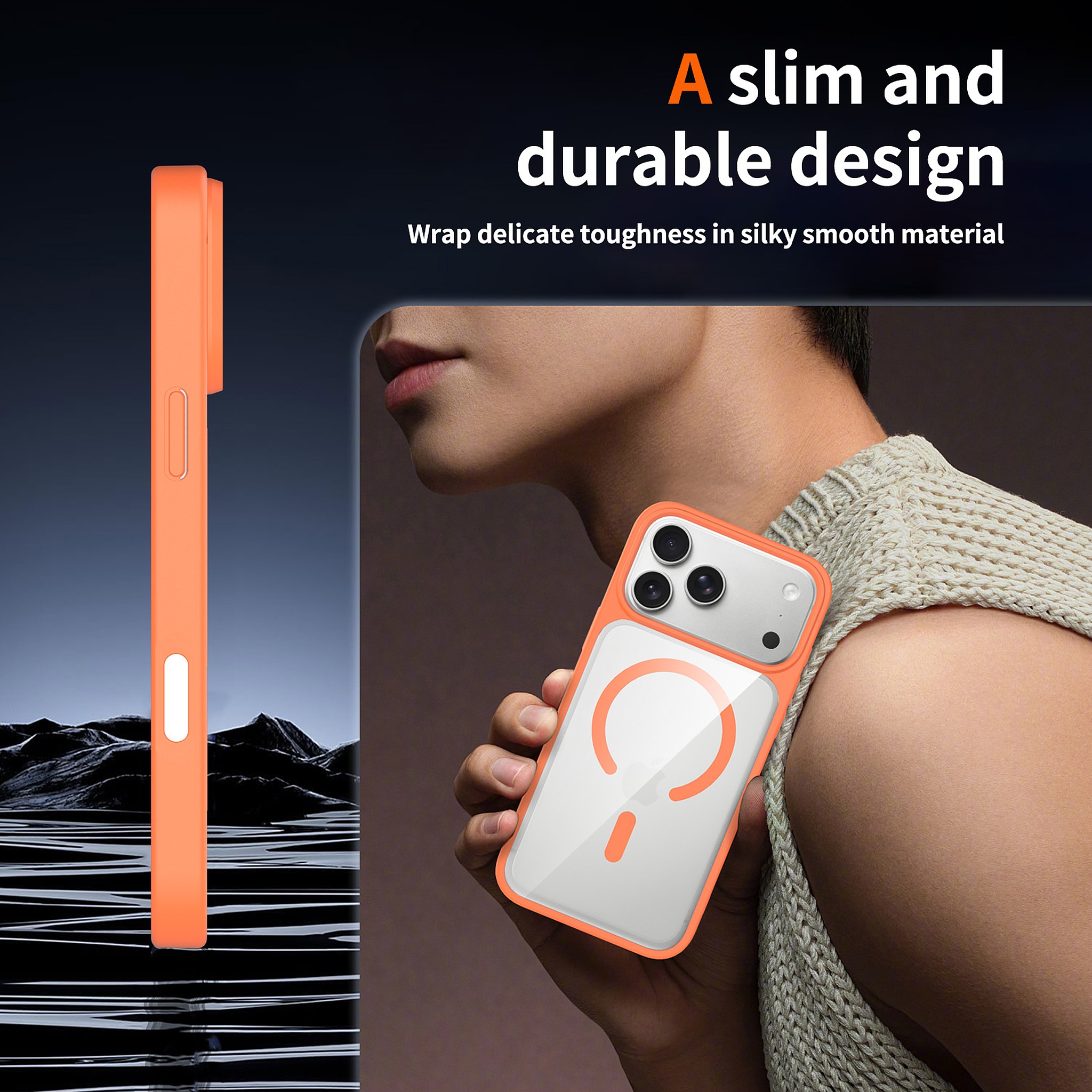 SendaFit Clear Two-in-One Touch Camera-Button MagSafe Case for iPhone 18 Pro Max (Fits iPhone 17 Pro Max) detail 37