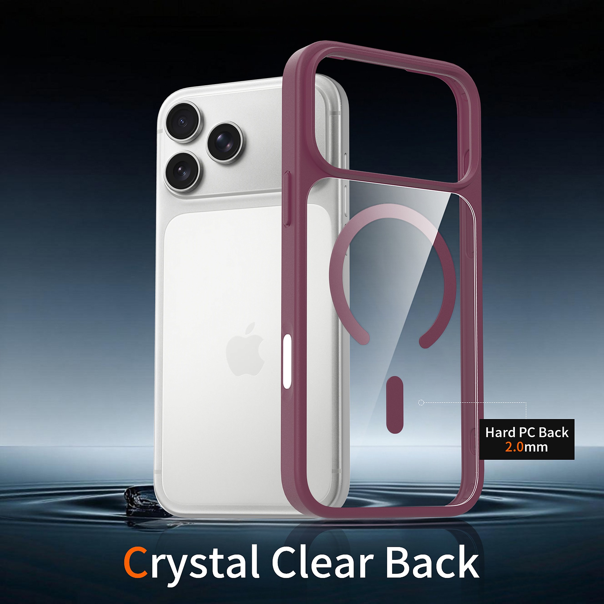 SendaFit Clear Two-in-One Touch Camera-Button MagSafe Case for iPhone 18 Pro Max (Fits iPhone 17 Pro Max) detail 40