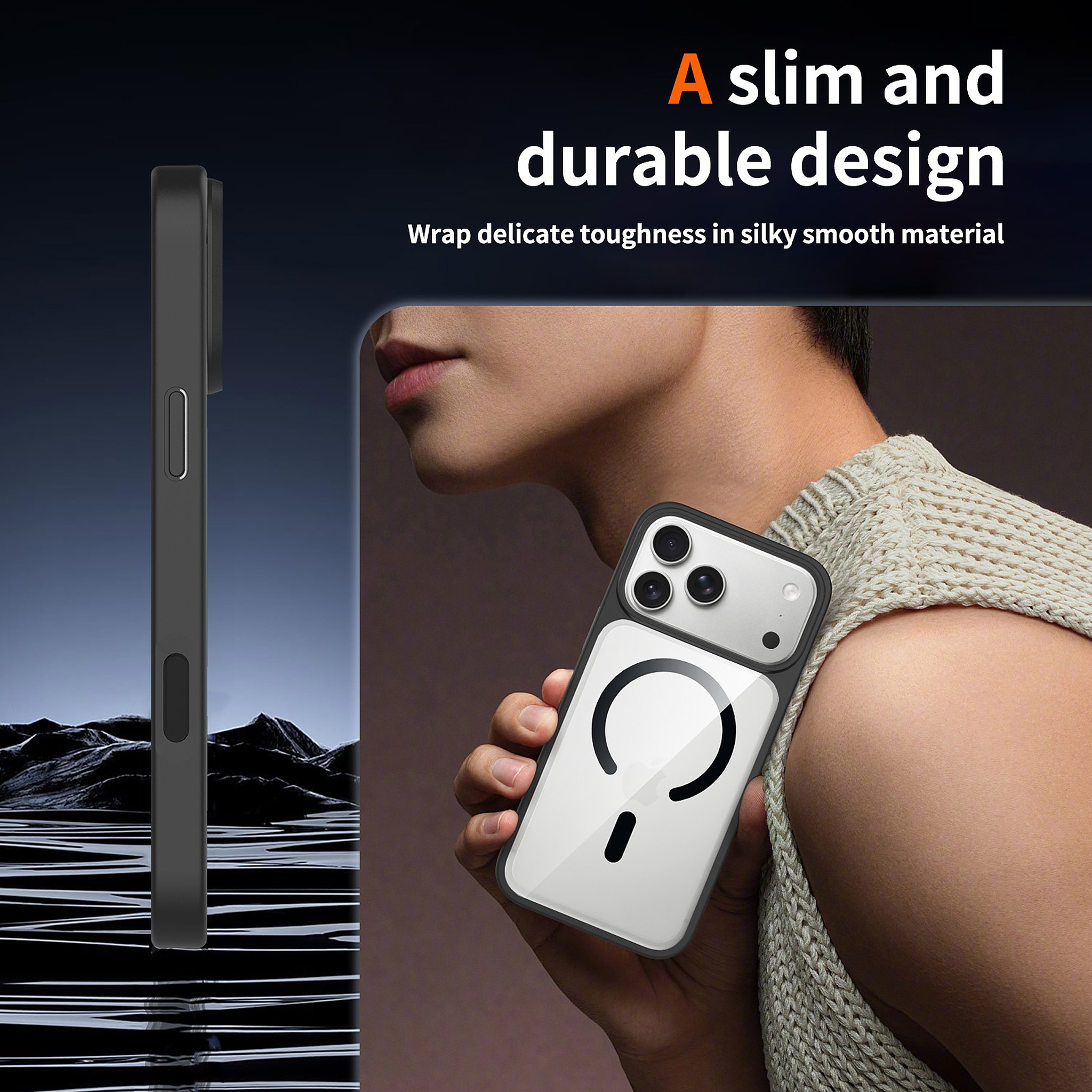 SendaFit Clear Two-in-One Touch Camera-Button MagSafe Case for iPhone 18 Pro Max (Fits iPhone 17 Pro Max) detail 41