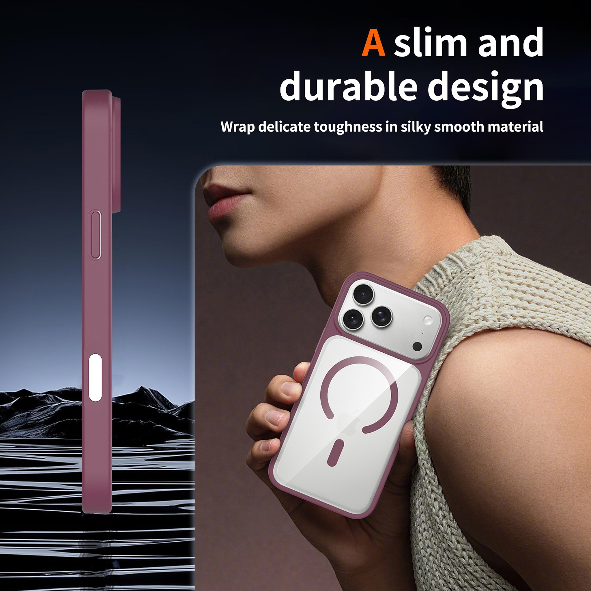 SendaFit Clear Two-in-One Touch Camera-Button MagSafe Case for iPhone 18 Pro Max (Fits iPhone 17 Pro Max) detail 43
