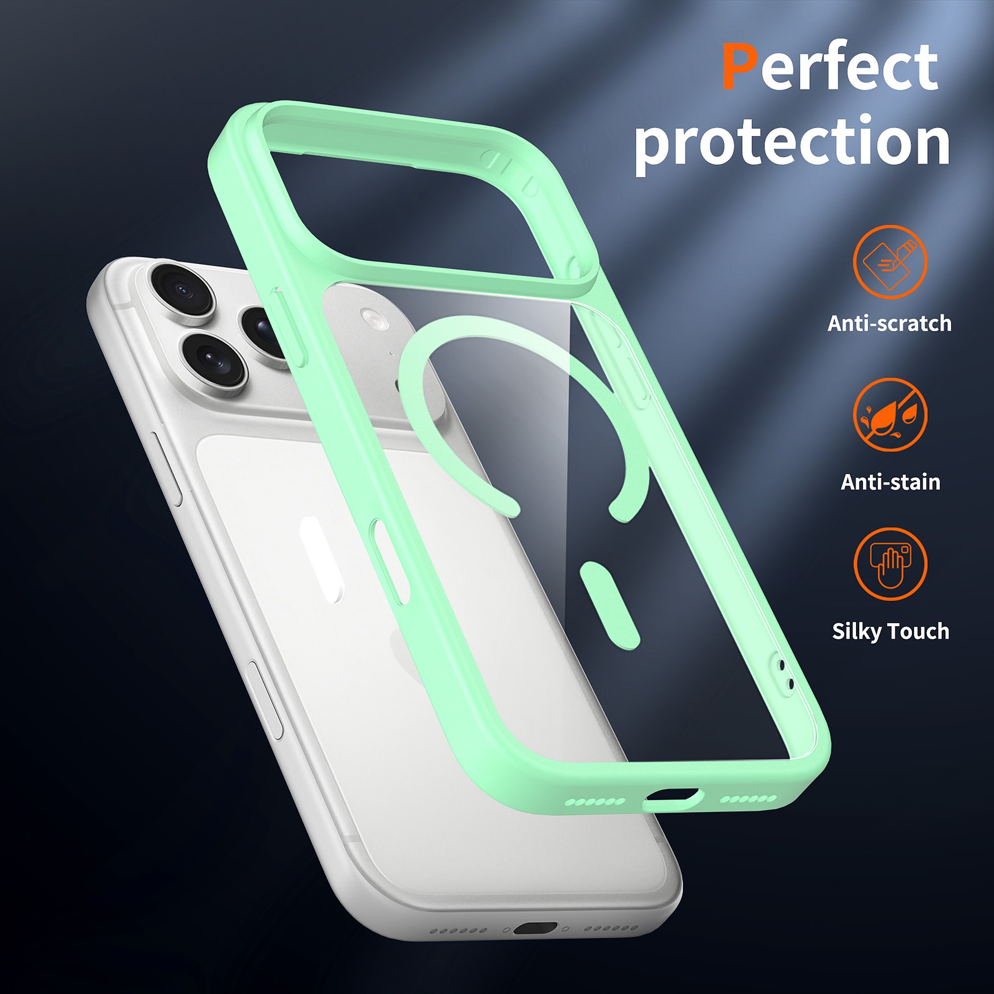 SendaFit Clear Two-in-One Touch Camera-Button MagSafe Case for iPhone 18 Pro Max (Fits iPhone 17 Pro Max) detail 47