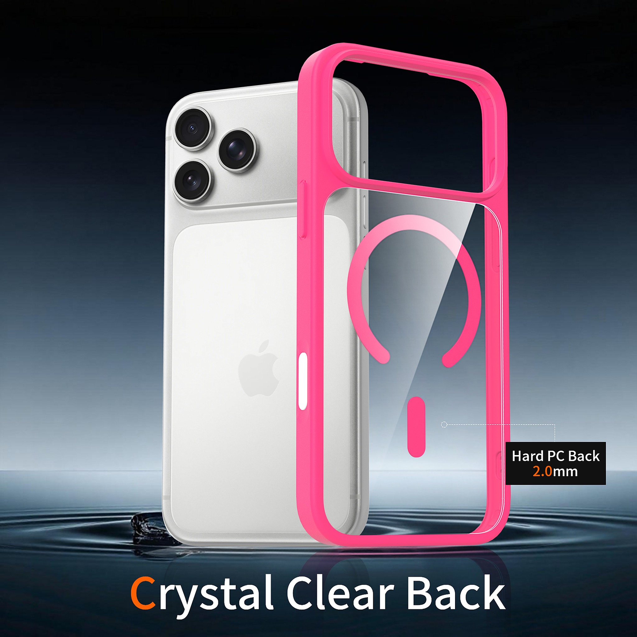 SendaFit Clear Two-in-One Touch Camera-Button MagSafe Case for iPhone 18 Pro Max (Fits iPhone 17 Pro Max) detail 7