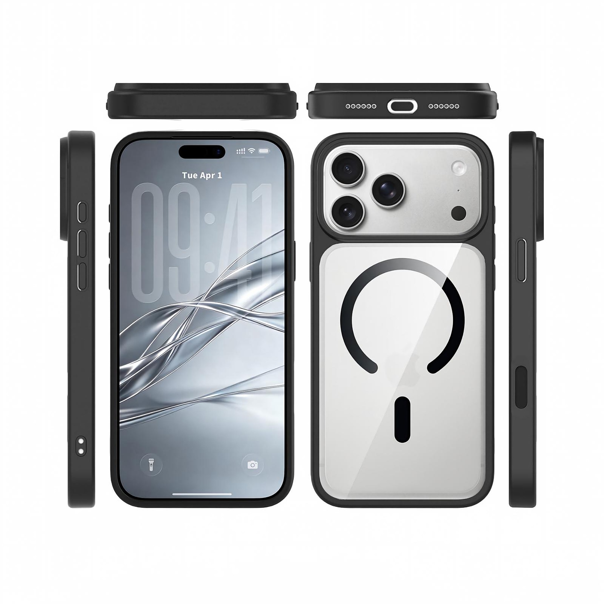 SendaFit Clear Two-in-One Touch Camera-Button MagSafe Case for iPhone 18 Pro Max (Fits iPhone 17 Pro Max)