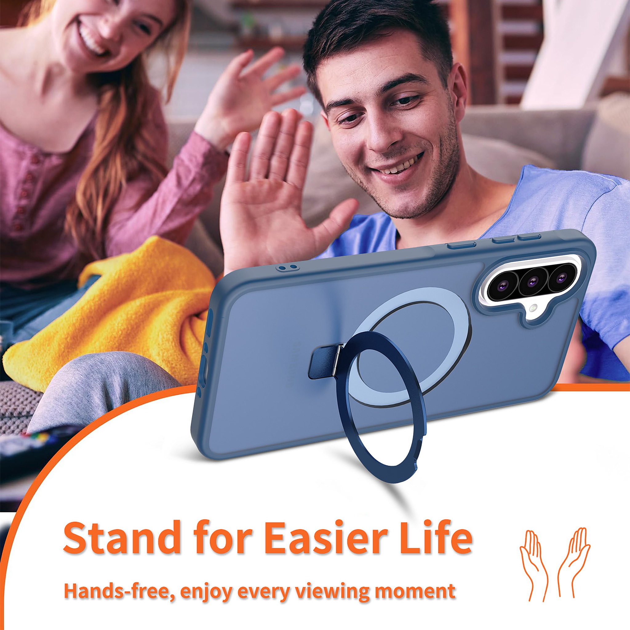 SendaFit Matte Skin-Feel Racket-Stand Case for Galaxy A36 (A56) detail 11