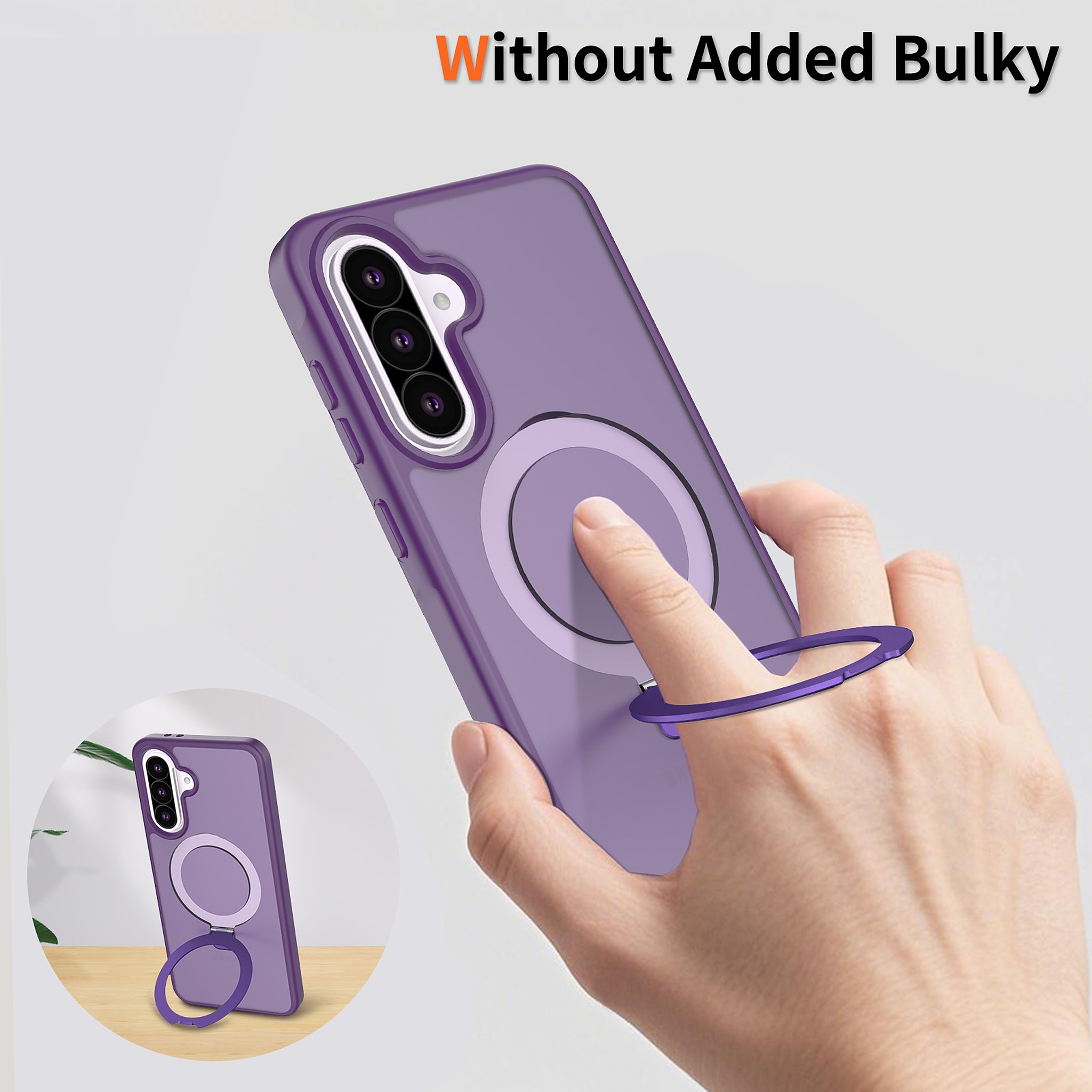 SendaFit Matte Skin-Feel Racket-Stand Case for Galaxy A36 (A56) detail 21
