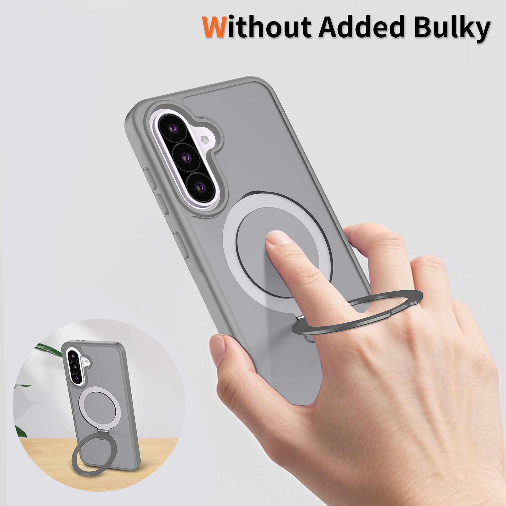 SendaFit Matte Skin-Feel Racket-Stand Case for Galaxy A36 (A56) detail 8