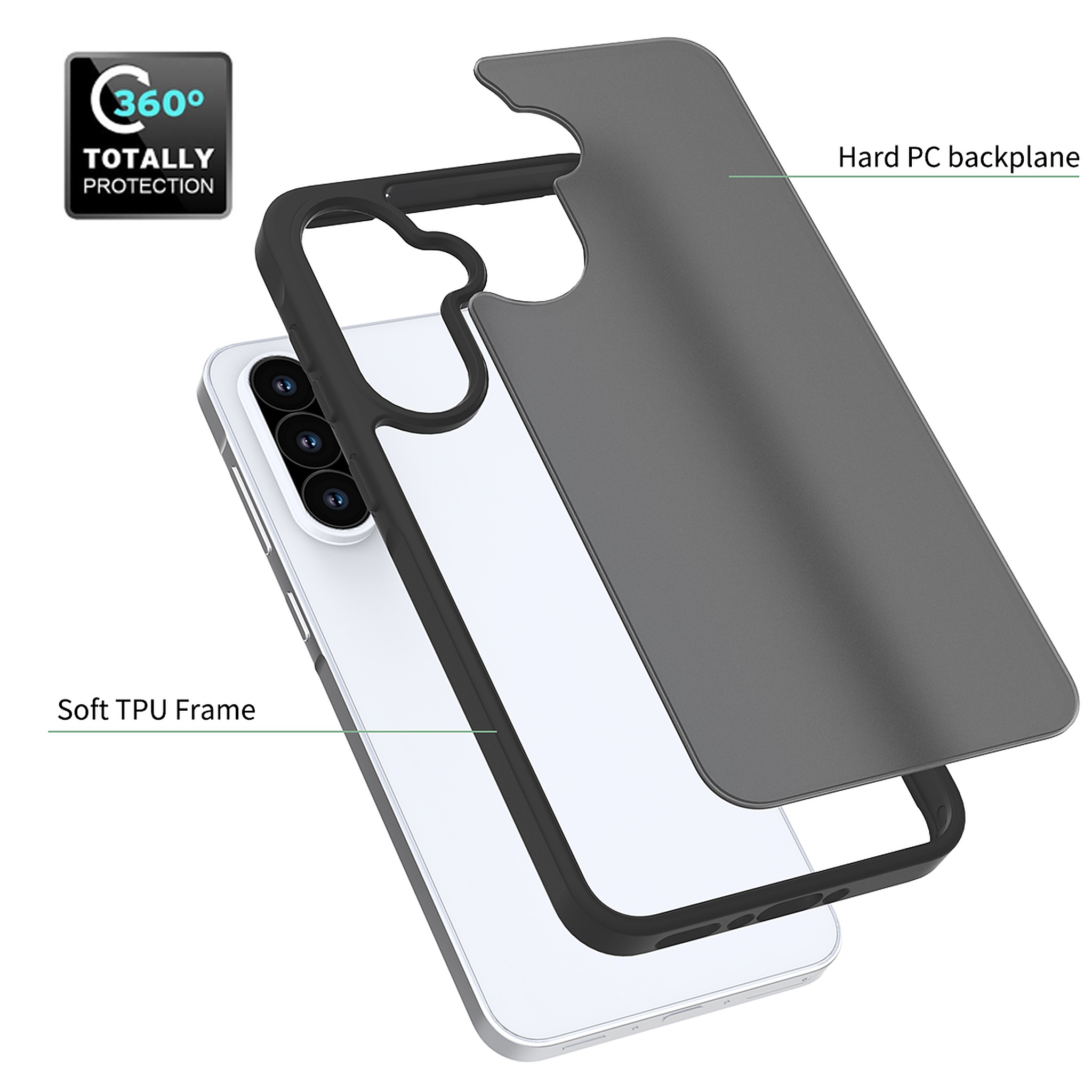SendaFit Matte Skin-Feel Two-in-One Case for Galaxy A36 (A56) detail 4
