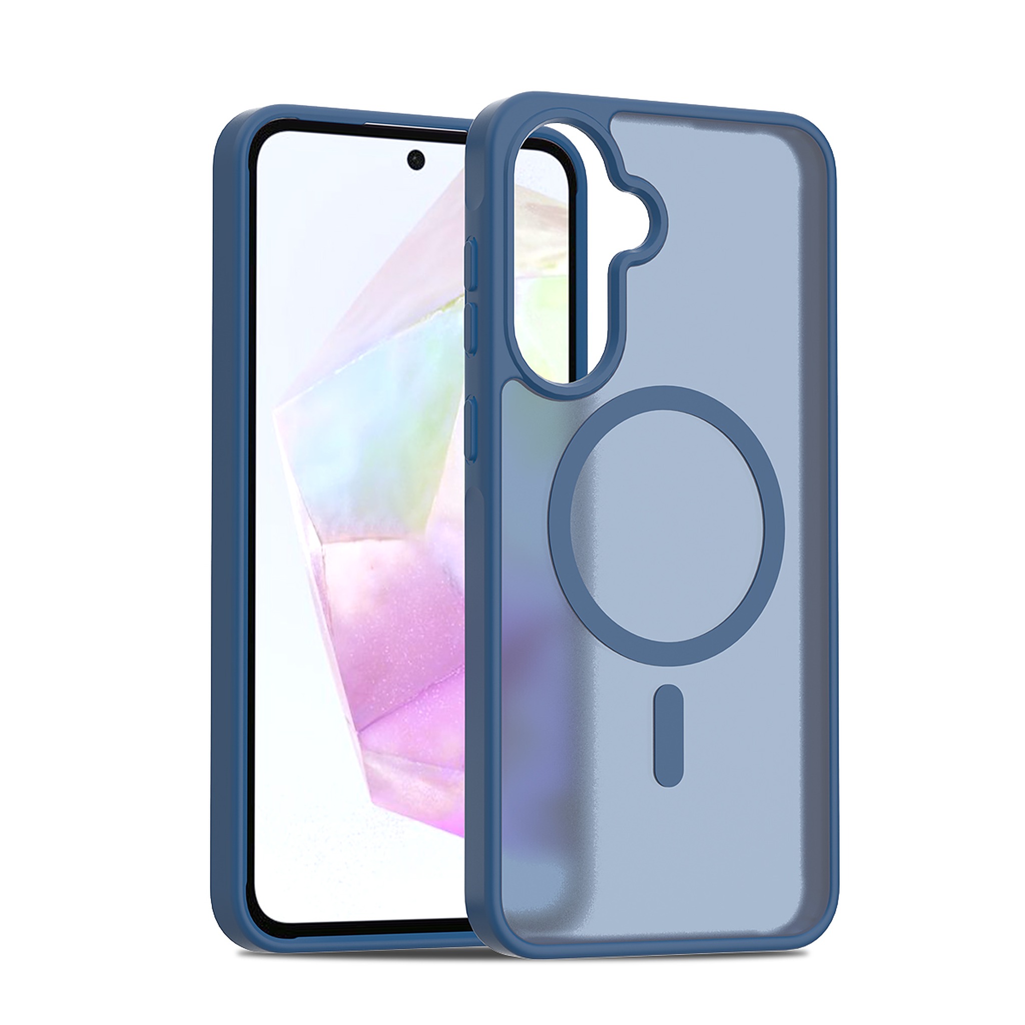 SendaFit Matte Skin-Feel Two-in-One MagSafe Case for Galaxy A36 (A56) - Royal Blue