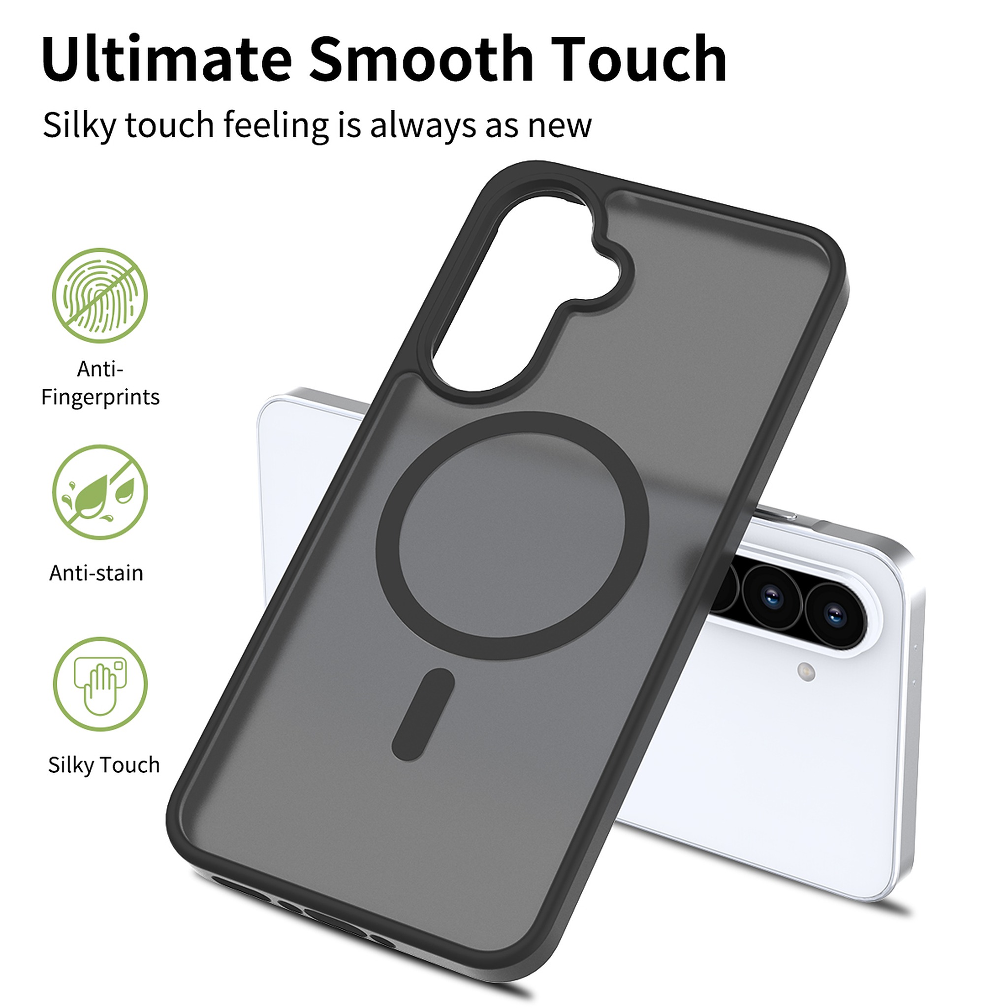 SendaFit Matte Skin-Feel Two-in-One MagSafe Case for Galaxy A36 (A56) detail 1