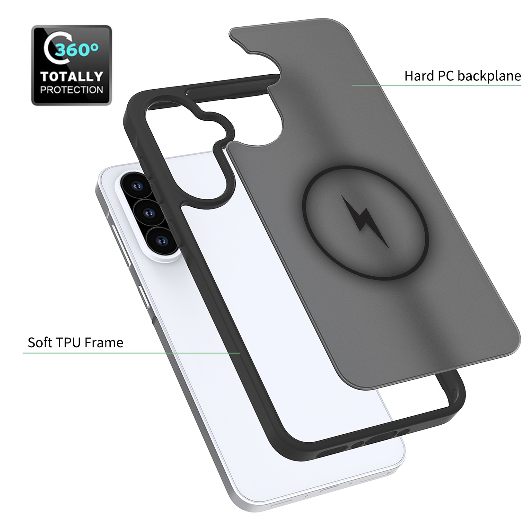 SendaFit Matte Skin-Feel Two-in-One MagSafe Case for Galaxy A36 (A56) detail 7