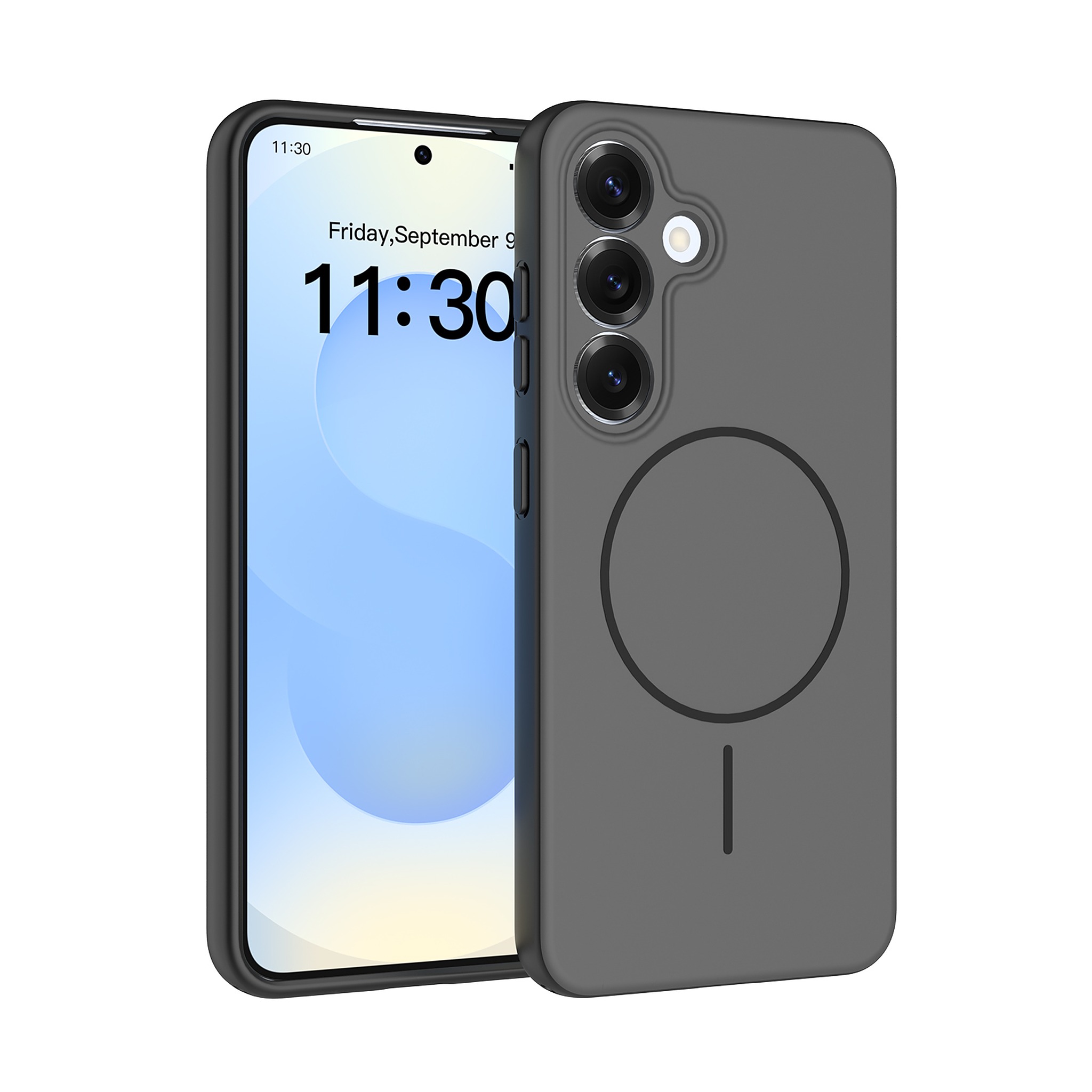 SendaFit Skin-Feel Two-in-One MagSafe Case for Galaxy S25 - Charcoal