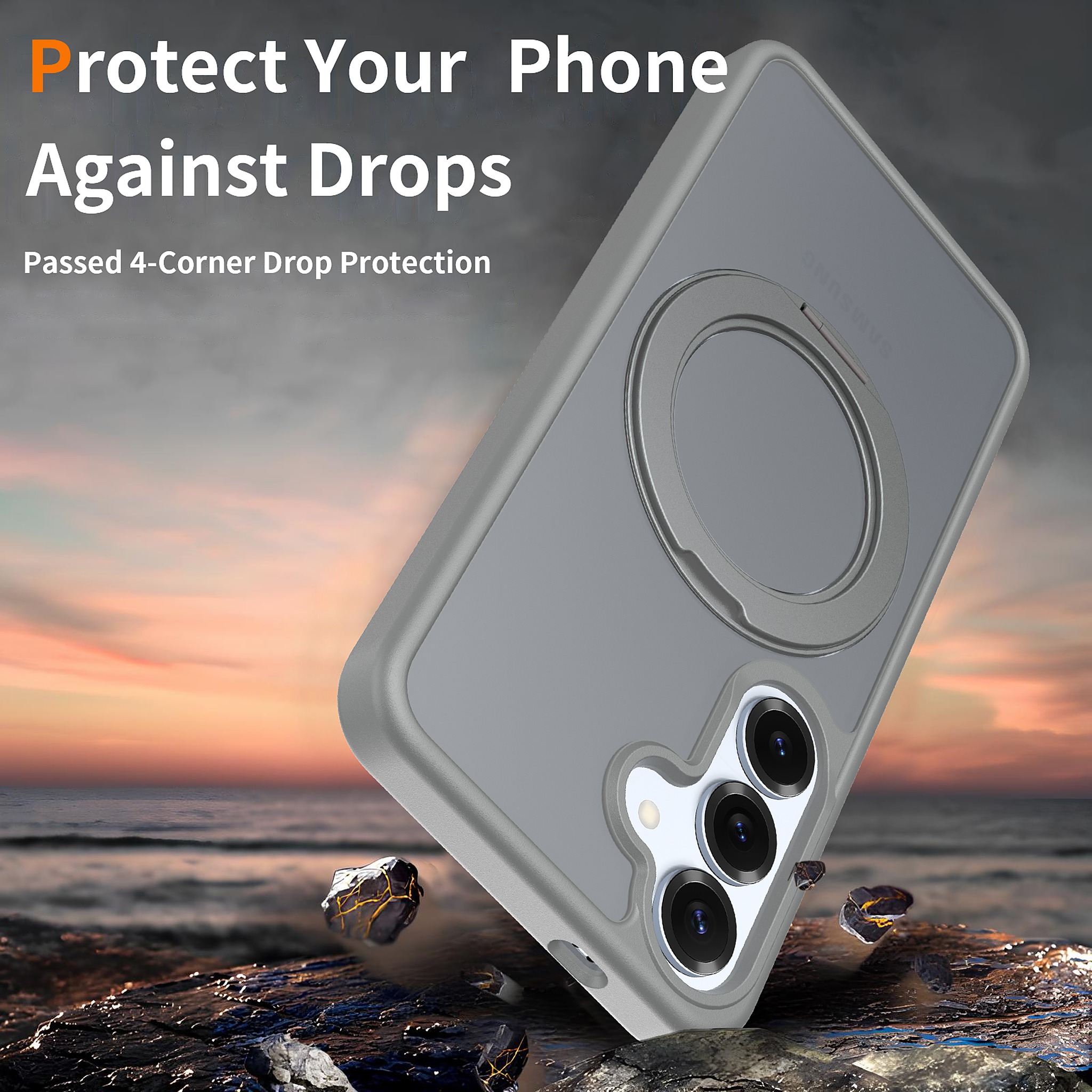 SendaFit Matte Skin-Feel 360° Stand Case for Galaxy S25 detail 10