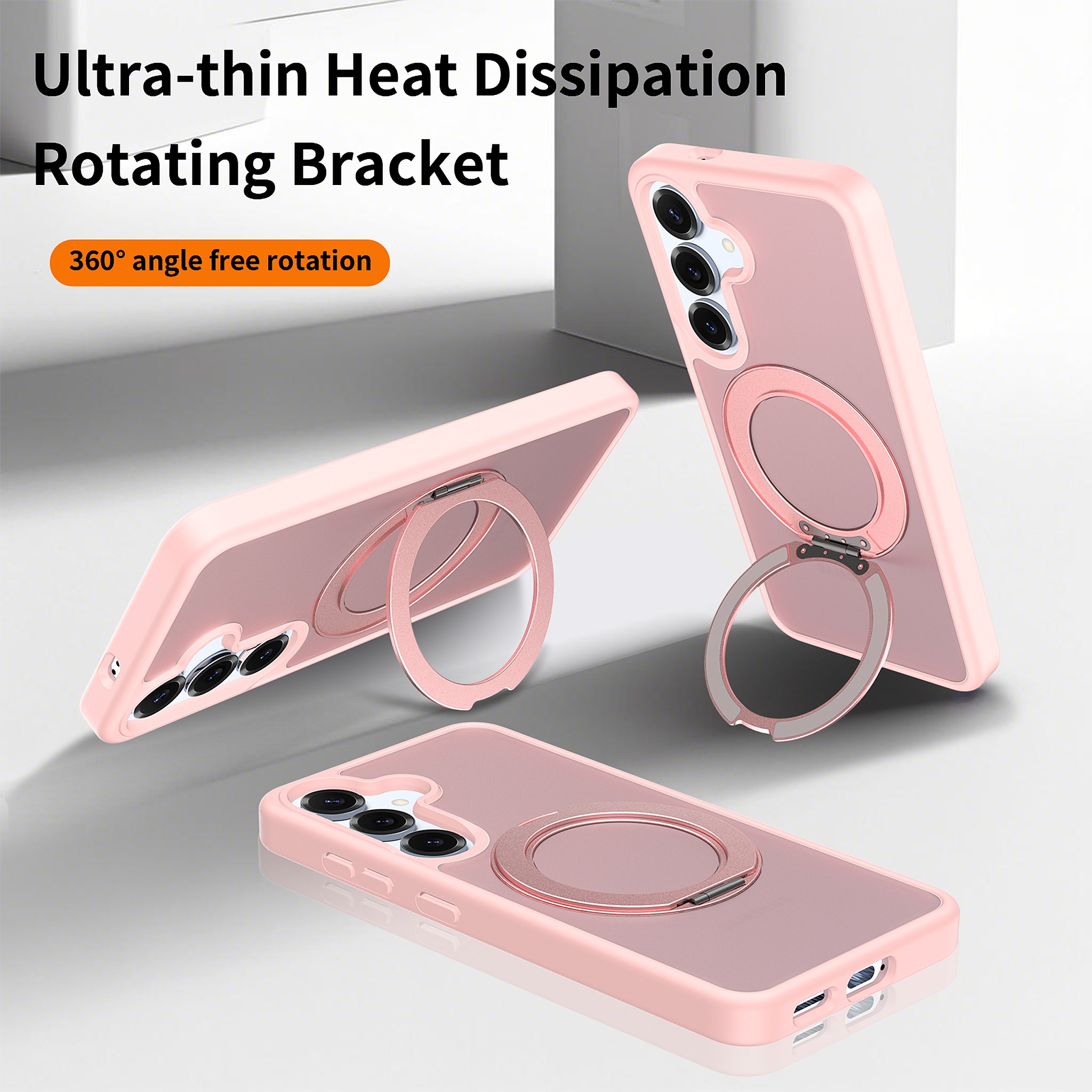 SendaFit Matte Skin-Feel 360° Stand Case for Galaxy S25 detail 19