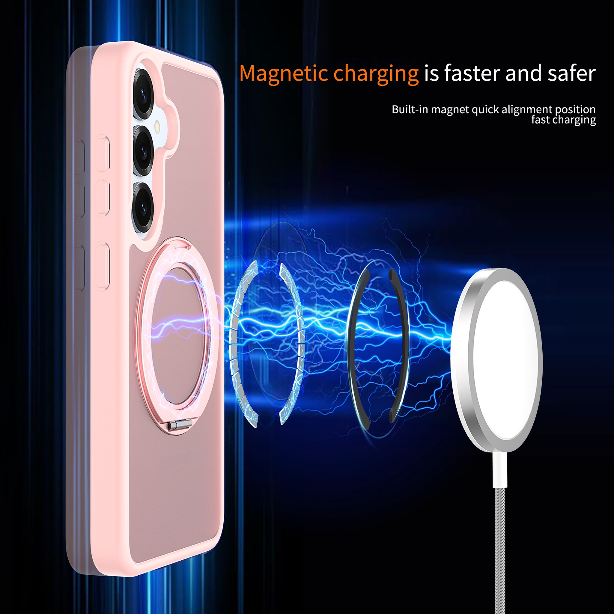 SendaFit Matte Skin-Feel 360° Stand Case for Galaxy S25 detail 20