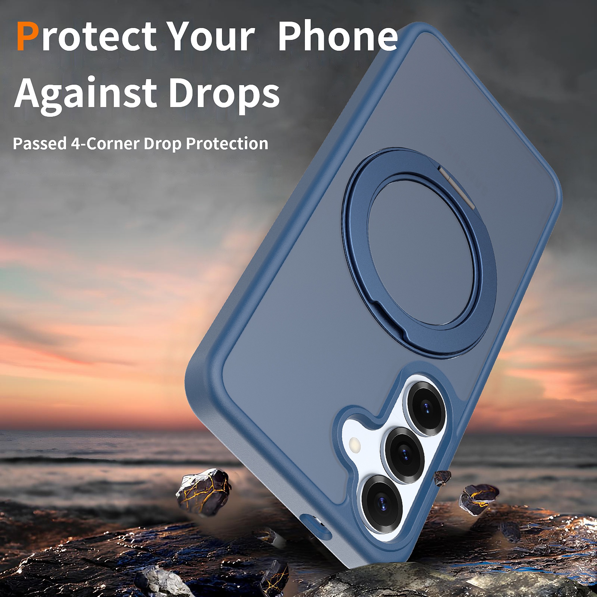 SendaFit Matte Skin-Feel 360° Stand Case for Galaxy S25 detail 21