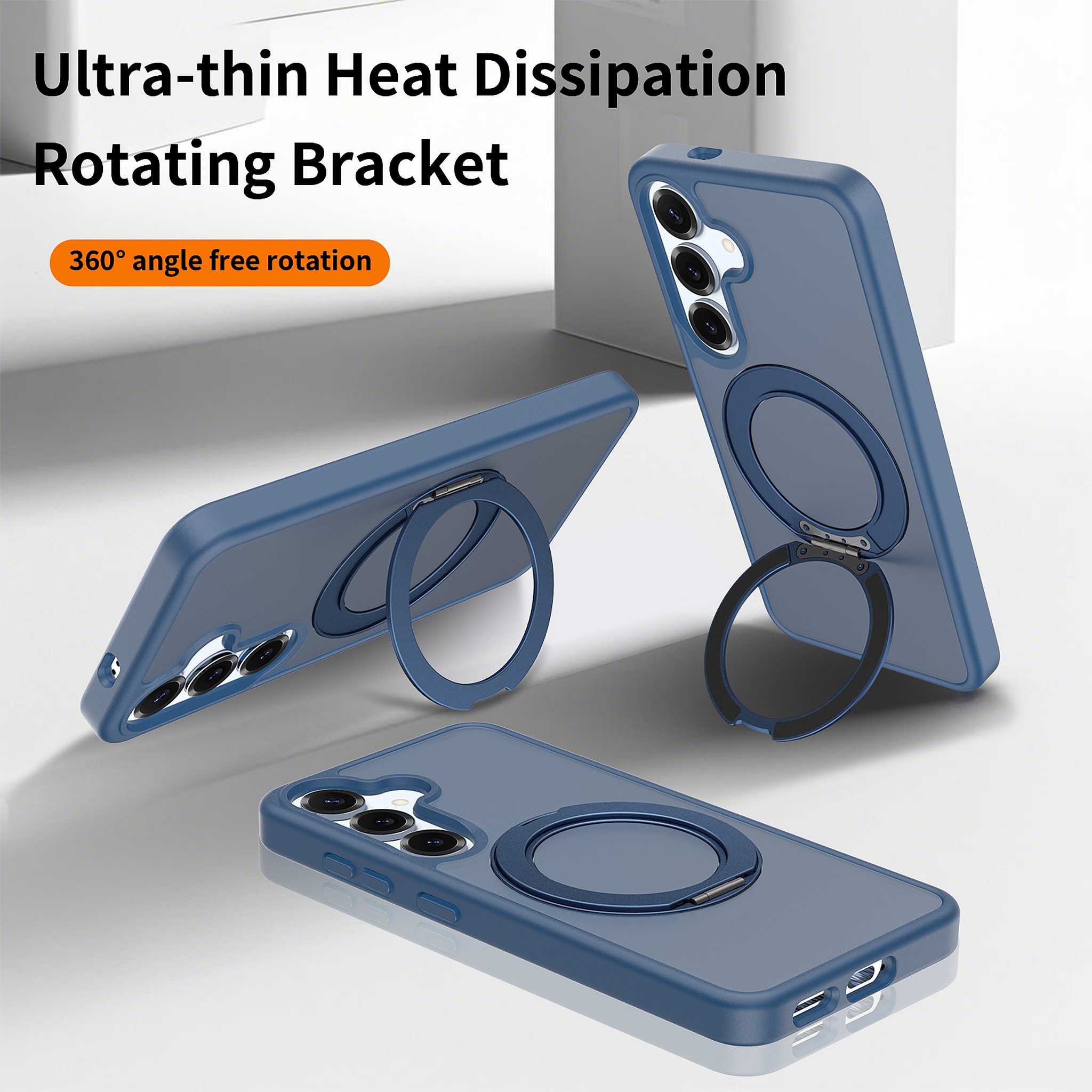 SendaFit Matte Skin-Feel 360° Stand Case for Galaxy S25 detail 24