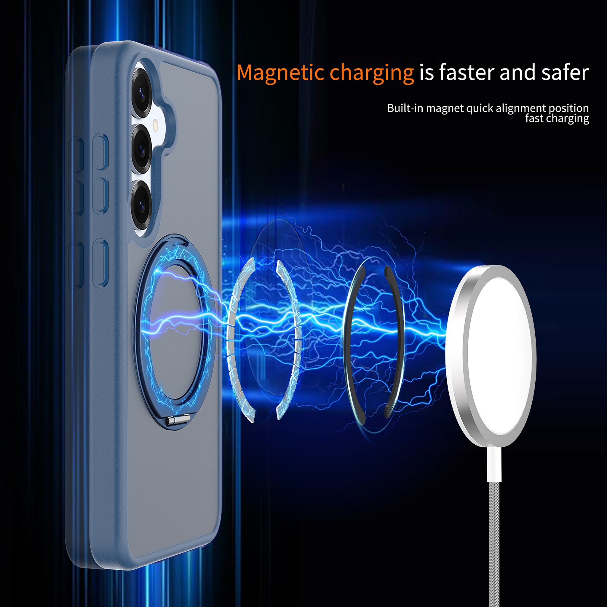 SendaFit Matte Skin-Feel 360° Stand Case for Galaxy S25 detail 25