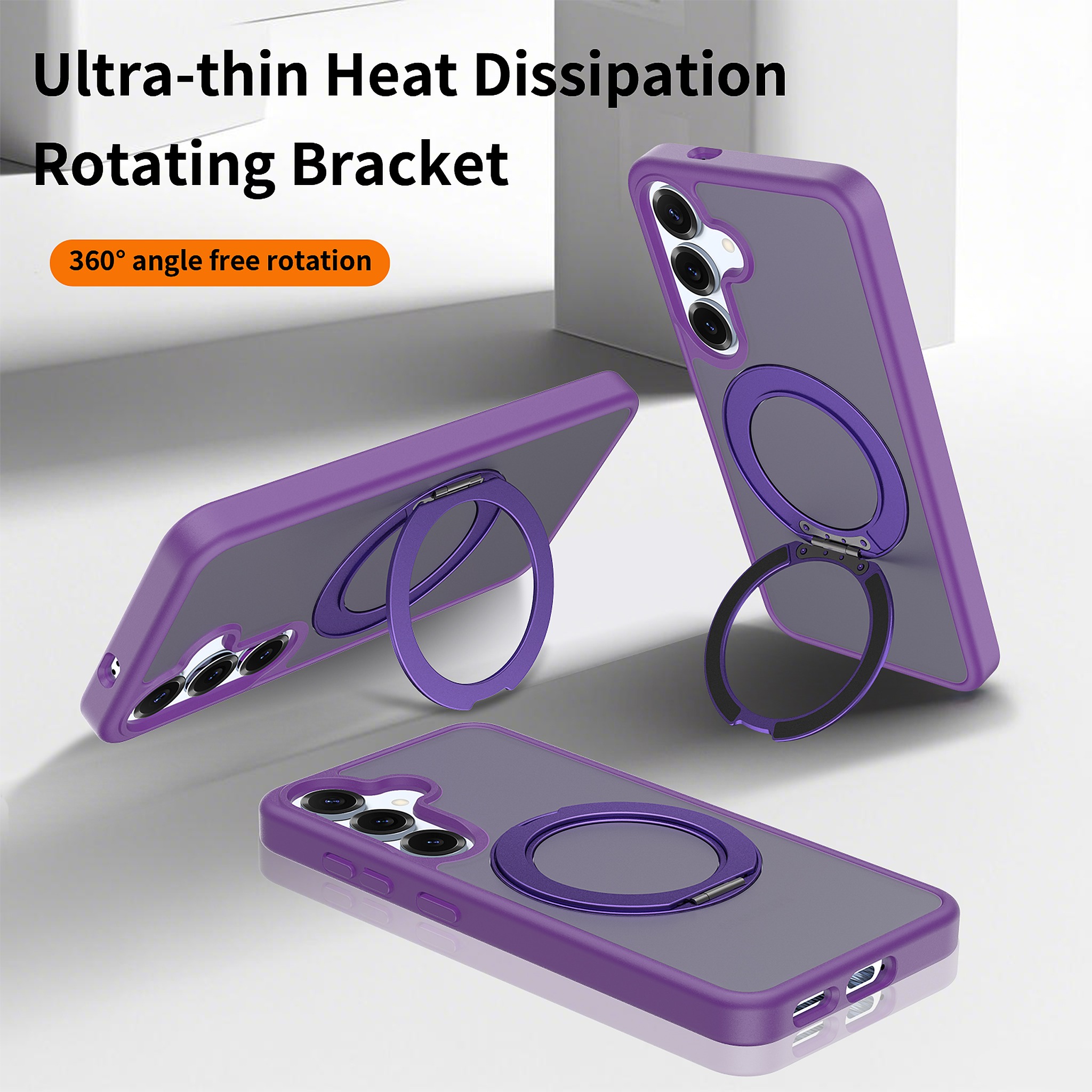 SendaFit Matte Skin-Feel 360° Stand Case for Galaxy S25 detail 28