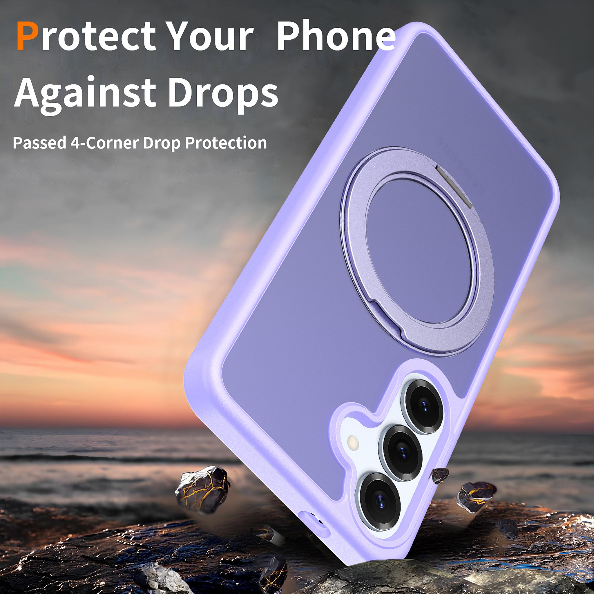 SendaFit Matte Skin-Feel 360° Stand Case for Galaxy S25 detail 30