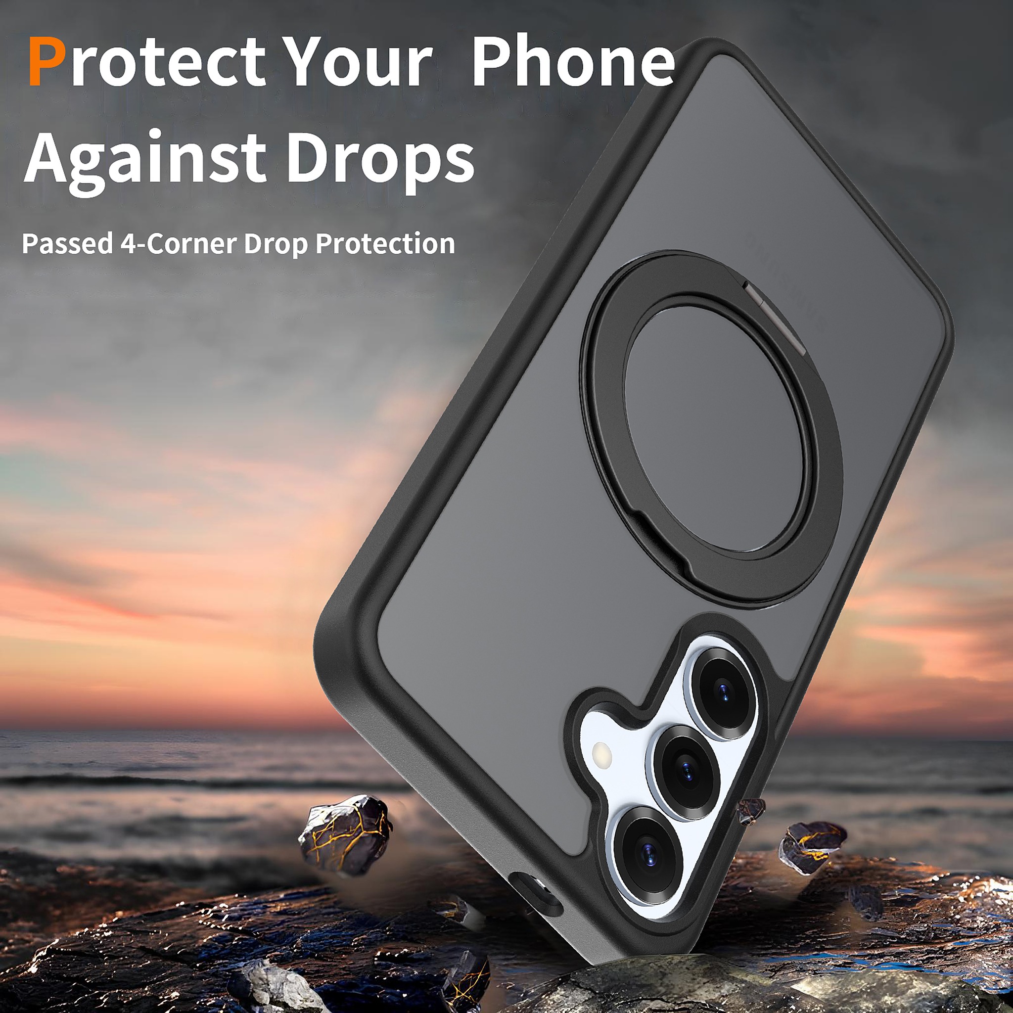 SendaFit Matte Skin-Feel 360° Stand Case for Galaxy S25 detail 5
