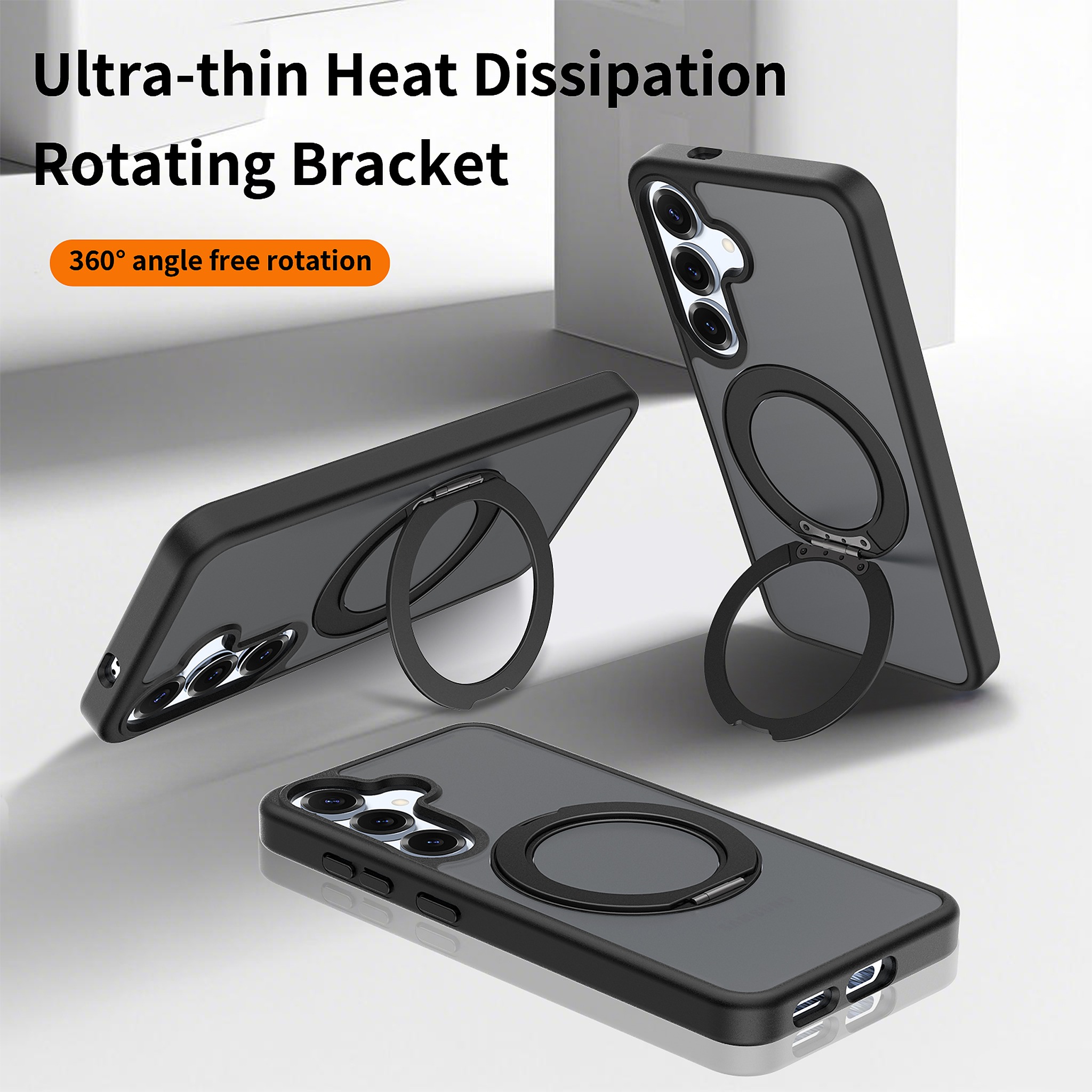 SendaFit Matte Skin-Feel 360° Stand Case for Galaxy S25 detail 8