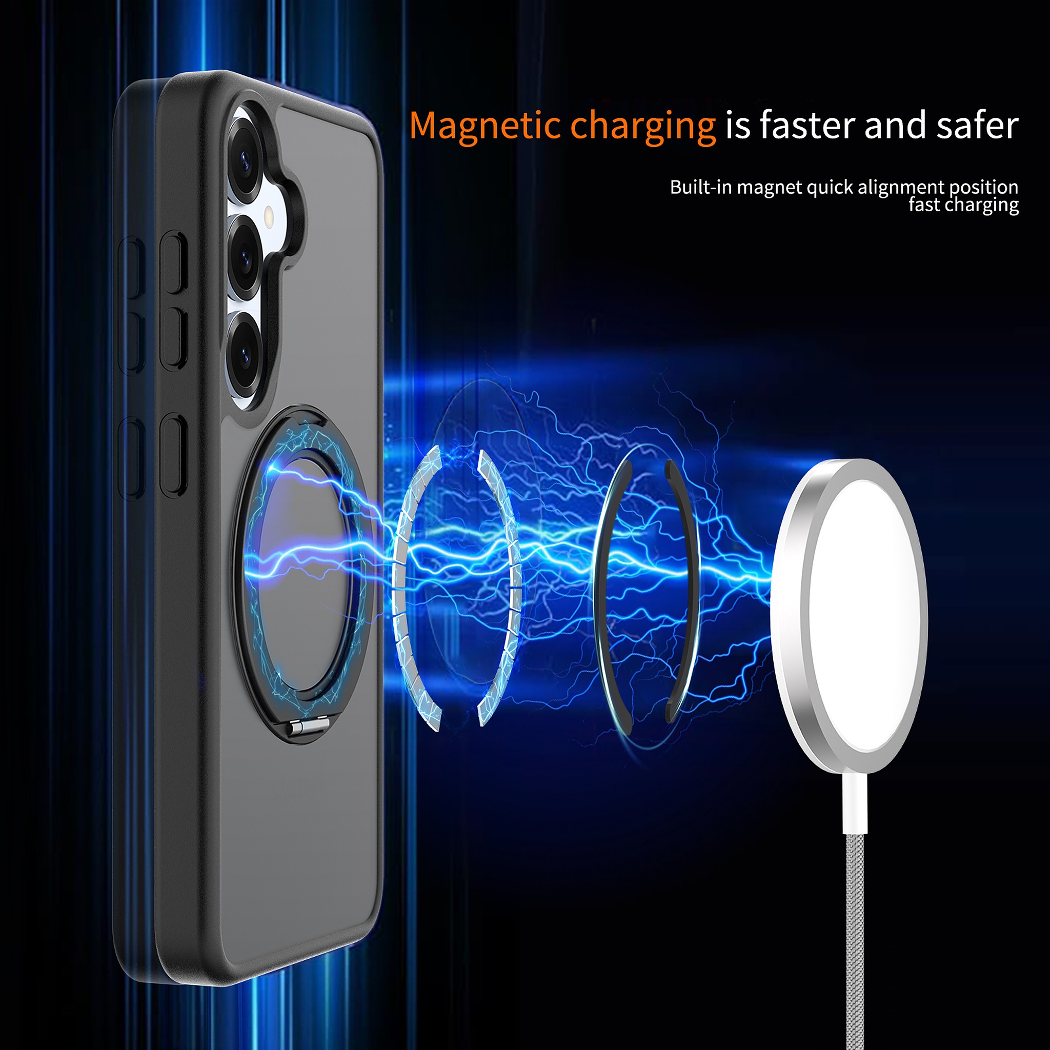 SendaFit Matte Skin-Feel 360° Stand Case for Galaxy S25 detail 9